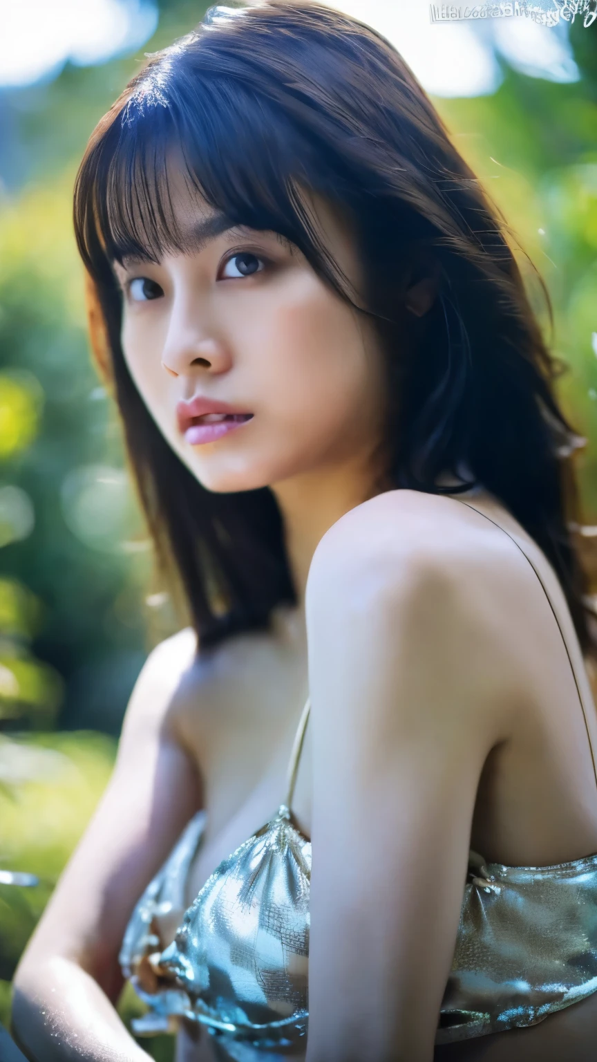  top quality ,  face , Soft light,  Ultra High Definition, ( realistic:1.4),  RAW photo,  1 Japanese woman, Age 35、  Age Is Lori Girl 、 alone,  Not beautiful but sexy face  、( she's her own masochist  )、(She is a sex slave)、Lewd Woman、 women controlled by desire 、  erotic、( ニヤリと笑う :0.5), (Light shining into the eyes   ),   beautiful face of a 24-year-old Japanese person down to the smallest detail ,(  High Resolution Details of Human Skin Textures ), ( Wolves Shears ),   dress、   full body view、  Big Breasts 、( shiny skin that is creating)、( ), (Oiled Faces )、(( wet hair))、 Fishnet Bondage Micro Bikinis,  Ultra Low Rise Micro Bikini Bottom , 、( saggy breasts:1.2)、(Separated Breasts :1.2)、( opens his chest:1.2)、