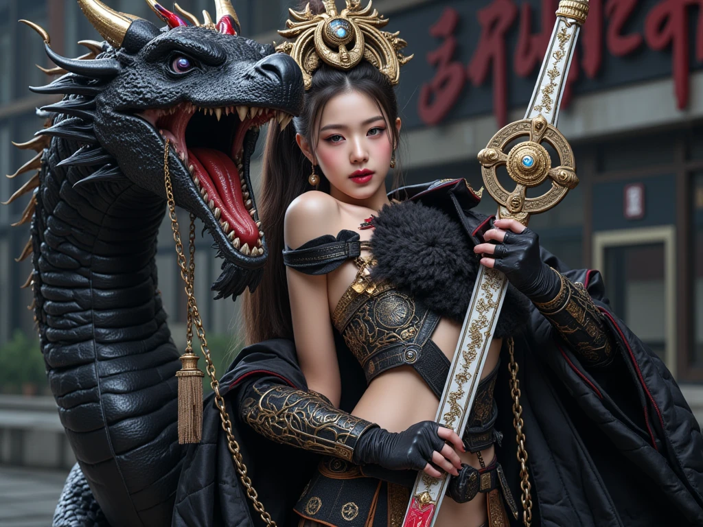 ((Highest quality)), ((masterpiece)), (detailed）Two Women 1.2、Sister 1.2、大きな白い竜に見守られながら玉座に座っている二人の姉妹のQueen1.2、50 years old、Nioh Standing 1.2、Horrible Face 1.2、Glaring 1.2、Sagging milk 1.2、from the front、Well-formed face、Cheeky face 1.2、Hitman 1.2、Murderous Intent 1.2、Killer Face 1.2、Mouth closed 1.1、Huge breasts、A rich body、Stand straight with your legs apart1.2、,(((Big Breasts))),(((Huge breasts))),(((Great tit))),(((SFW)))、Extraordinary Vengeance 1.2、Armored animals、Large areola、Standing at the entrance to the underwater temple leading to Ryugu-jo Castle、Dragon curtain on the podium in the background 1.1、A huge white dragon is watching over the woman from behind..2、Magnificent Underground Scenery 1.2、near, violent, Creatures from the End of the Earth、White vampire owl on shoulder 1.2、Little White Owl 1.2、A chair made from a giant snake、Maximum chest size、Metallic rainbow snake dress with Yamata no Orochi embroidery、He has a very sharp shield with a spear attached to his back、In the background sits a giant white dragon that rules the world..2、Crystal Stone Spear 1.2、Stand up straight with your arms folded、Whitish blonde 1.2、Super long straight hair、Shiny Hair 1.2、Super long bangs 1.2、Spread your legs wide、Iridescent Cosmos Spear 1.2、One gun in each hand.2、A gold and black metallic tapestry with floral patterns blooming in the dark、A metallic flower arrangement that represents infinity、Infinite flower field embroidery、Gold see-through tights、Large silk tights with net、Queen&#39;Decoration of s、Huge red diamond necklace 1.2、Black garter belt、Long eyelashes、Angry eyebrows、Ancient Alien Furniture、(((Big Breasts))),(((Huge breasts))),(((Great tit))),(((SFW)))、Backlight、Smooth waistline、Bullish face、Challenging face、Angry eyebrows、legs are long、Black Market Aesthetics、Woman with a black aura、superior look、超Big Breasts1.2、The pinnacle of elegance、Beautiful Snake&#39;tongue、Sparkling star sand hair clips on your ears、A carpet of dreams dripping with blood、White skin as delicate as a silkworm cocoon、Huge breastsを持つ美しい女性、Big fairy、Specially made crystal ball&#39;Nesting、Sentimental composition、Joy in anger、Mandalas bouncing around in bubbles、I pledge my life in front of her open legs.、I sacrificed my life to open her legs and lick her whole body...、The irresistible smell of death assaults my nose、Grin、Bare Big Breasts 1.2、Immature and competitive.2、from the front、Brave Standing 1.2、Something red as an accent color 1.1、Woman 1 shows close relationship with background and decoration.2、Cool scenery 1.2、In the background sits a giant white dragon that rules the world..2、Colorful background 1.2