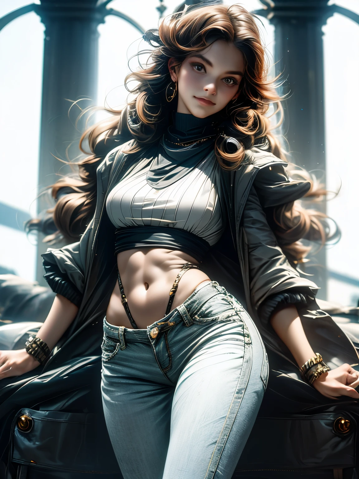 jeans and t-shirt、( wearing roller skates )、the way、car、danger、 perfect proportions、 perfect face、Highest Image、Greatest Masterpiece、Photo、realistic、soft lighting