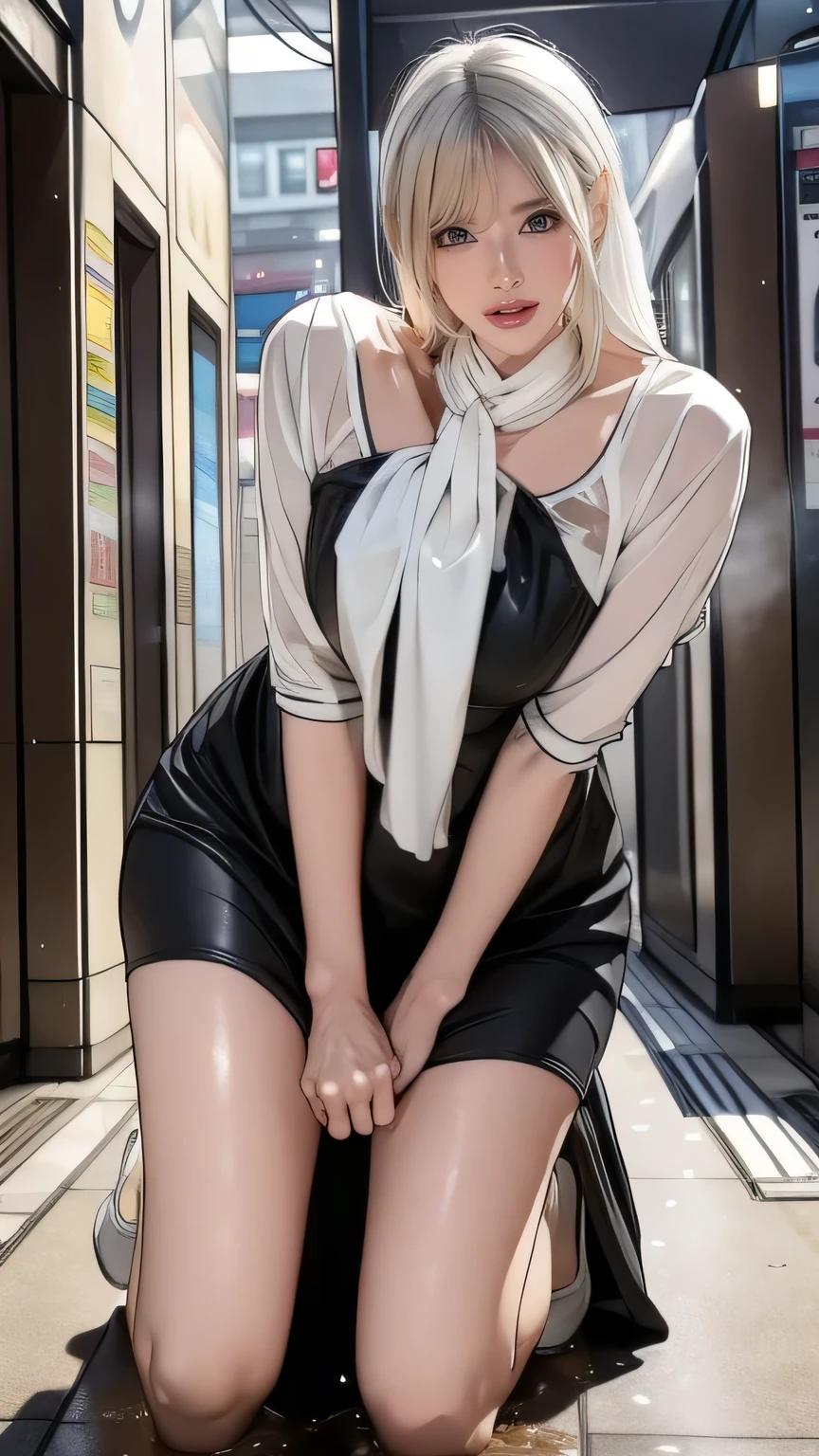 (whole body:1.5),(1 girl:1.3),(show viewer:1.4),(correct anatomy:1.3),(Sitting in the sea:1.2),(pink and blue elastic skirt :1.2),((pantyhose):1.3),,{{Turtleneck Tight Shirt}},,{( The girl pointed out the thick heels :1.1)}},(accurate and perfect face:1.3),hyper hd, ray tracing, reflected light, structurally correct, award-winning, high detail, Brighten the contrast of shadows, face lighting ,cinematic lighting, table top, Super detailed, high quality, high detail, 最high quality, 16k,high contrast,