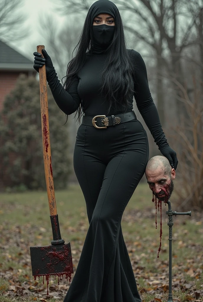 Chubby pale skin zombie woman, full body, erratic stand pose