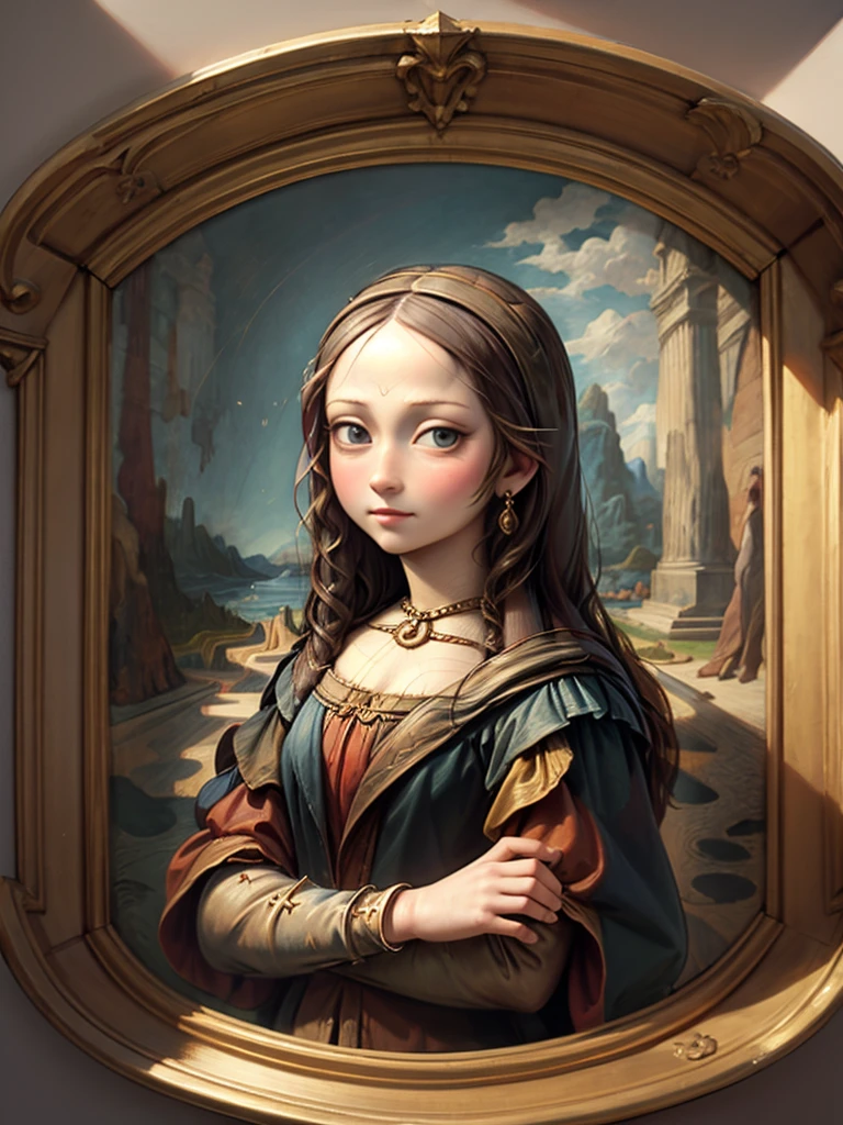 realistic, painting, portrait of a girl, masterpiece, best quality