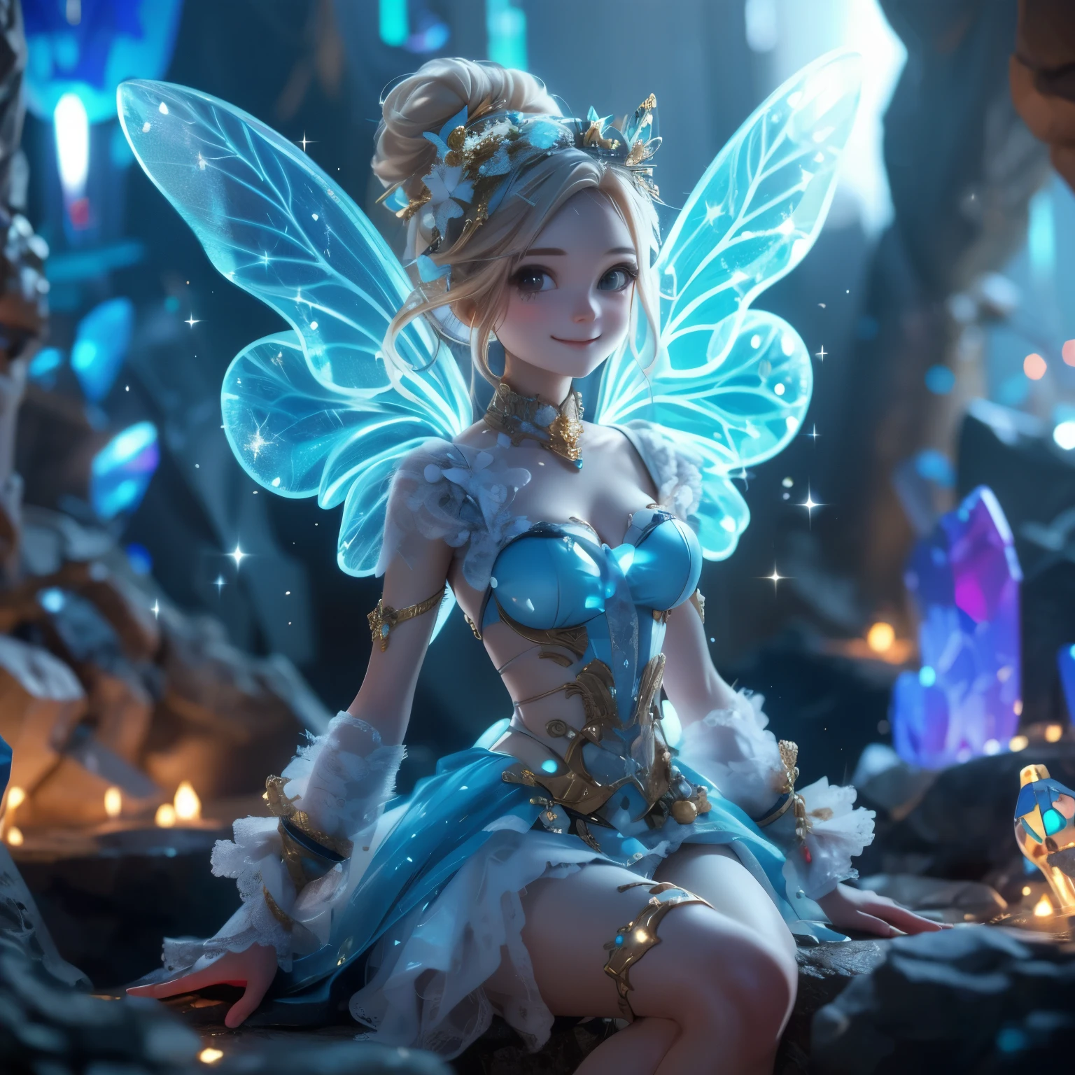 cute smile ,8K High Resolution,Clear glitter, Smile
