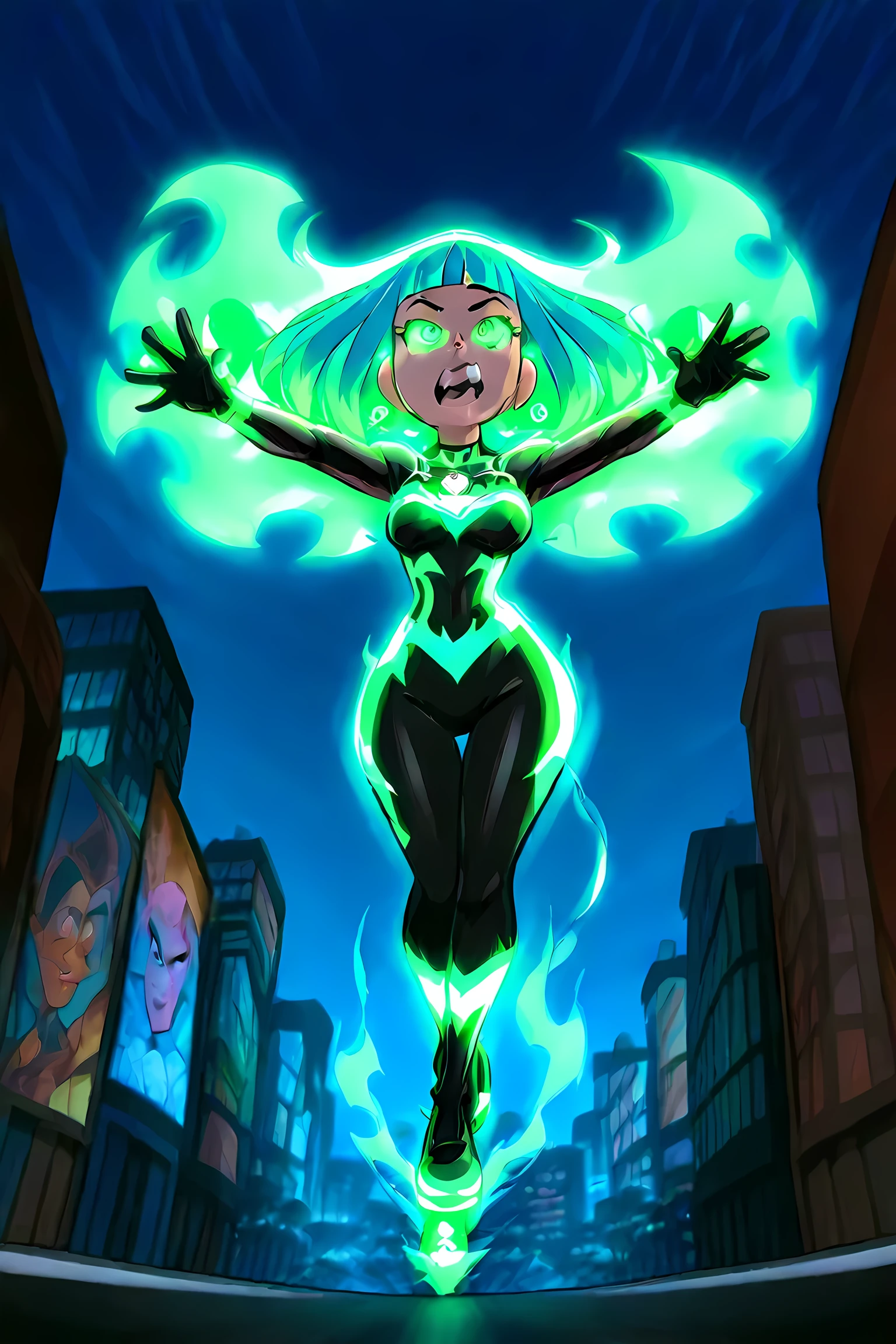 ((Green skin)), ((giantess, giantess)), ((beside miniature people)), ((her beauty is undeniable)), ((excited cute face)), ((hyper detailed perfect eyes,)), ((cute pose)), ((seductive )), sexy, ((bra )), ((bra)) (( wet soaked slimy long hair,)), (( soaked wet slimy skin)), ((standing, front view)), ((city, highly detailed city)), sharp focus cgi, photorealistic, high detail, realistic, masterpiece, absurdres, best quality, HDR, high quality, high-definition, extremely detailed, 8k wallpaper, intricate details, 8K uhd, Full-HD, (realistic photo:1.2), contrast, harsh lighting, cinematic lighting, natural lighting, hard light, backlighting, global illumination, ambient occlusion