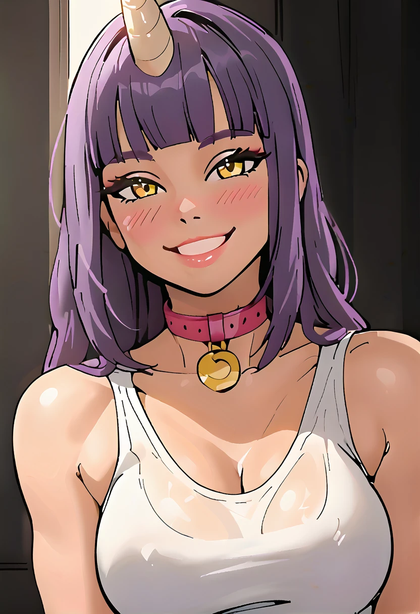 Score_9, score_8_up, score_7_up, score_6_up, score_5_up, score_4_up, source_anime, solo, 1girl, mature female, honoka_\(DOA\), dark skin, dark-skinned female, makeup, eyeshadow, Ganguro, dark skin, dark-skinned female, white makeup, eyeshadow, piercings, tanned skin, shiny skin, metallic tan,