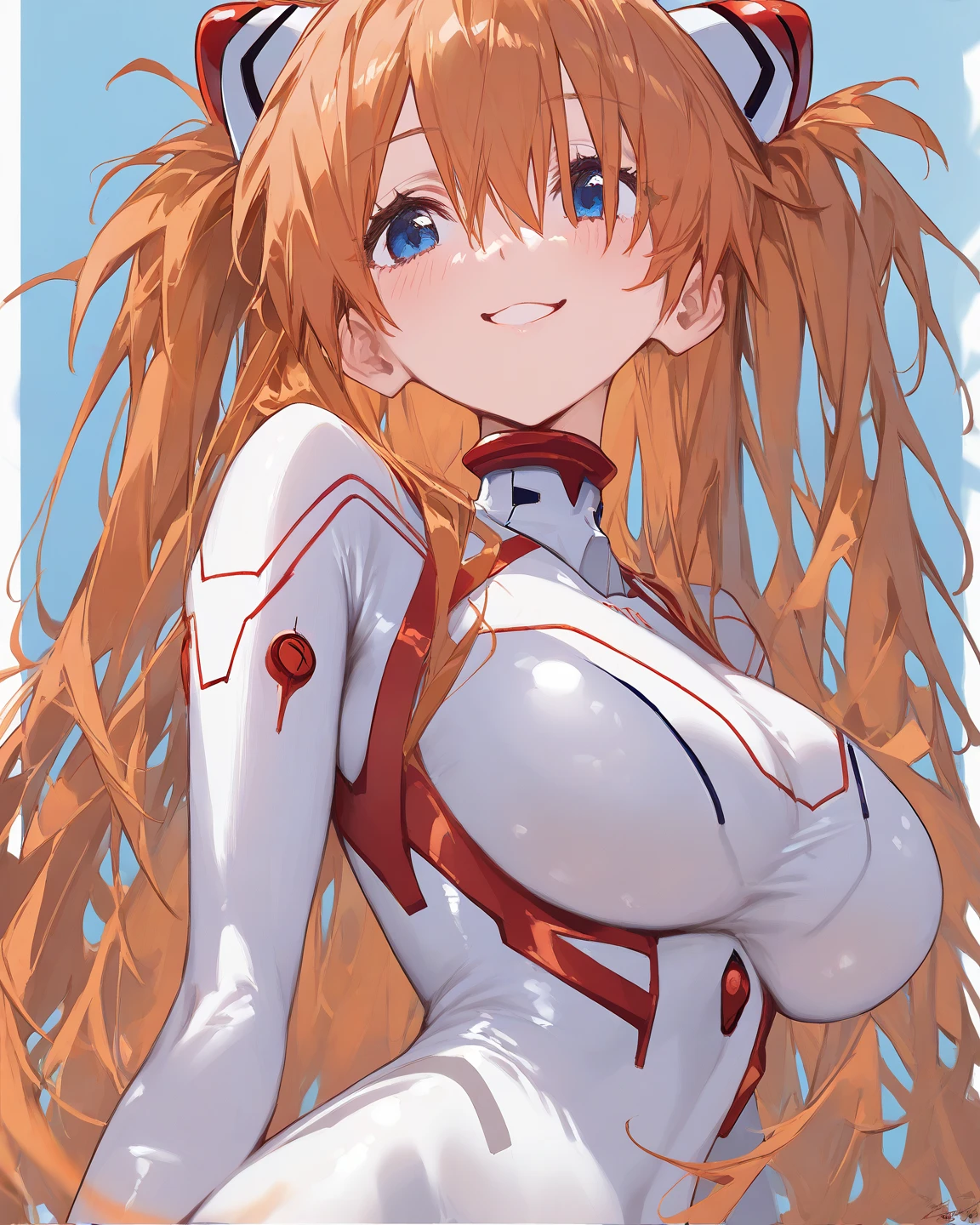 (俯瞰figure),Dynamic Angle,Super detailed, figure, close, Straight, One girl, Bite、Erect nipples、attacked by hand ((Soryu Asuka Langley, Interface Headset, A red bodysuit that barely fits:1.4, blonde)),Her eyes shone like dream-like stars,(Glowing Eyes:1.233),(Beautiful and detailed:1.1),(Expressionless,Mouth closed),(Are standing), (In a white spaceship、Mechanic room with tools and spaceship window), (night:1.2),dream-like, [[Delicate fingers and hands:0.55]::0.85],(Finger details),