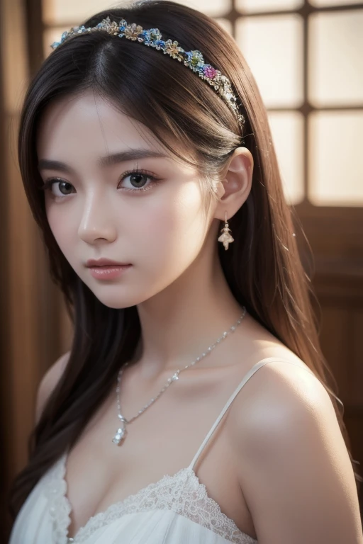 best quality, masterpiece, high resolution, 1 girl,Chinese dress,hair accessories,necklace, jewelry,pretty face,above_Body, Tyndall effect,lifelike, dark studio, edge lighting, two color lights,(High detail skin:1.2), 8K Ultra HD, SLR camera, soft light, high quality, Volumetric lighting, confess, photo, high resolution, 4k, 8k, Bokeh, blonde hair,