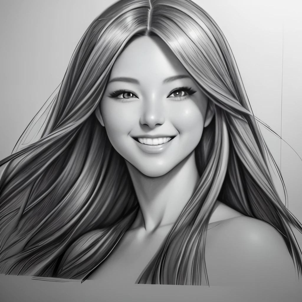 Charcoal pencil drawing, realistic drawing, black and white drawing, 4K, Best quality, Beautiful woman with detailed defined body wearing flash cosplay, small breasts
