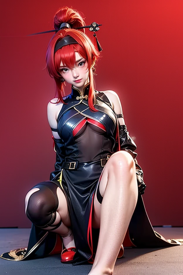 (photorealistic:1.4), best quality, masterpiece, ultra high res, 1girl, (detailed face:1.2), (detailed eyes:1.2), (detailed hair:1.2), (detailed clothes:1.2), 4k, (detailed color:1.2), (female:1.2), 8k, ultra hd, ultra detailed texture, hyper realistic, masterpiece, detailed texture, detailed face, detailed skin, detailed lighting, (photorealistic:1.5), best quality, beautiful lighting, cinematic lighting, professional lighting, ultra highres, realistic, detailed hair, real hair, high quality, (realskin:1.5), extremely detailed, finely detail, ultra-detailed, 1girl, solo, v-shaped eyebrow, red lips, parted lips, smile, white skin, nose, pretty, beautiful, cute face, short hair, pink hair, side bangs, large breasts, armpit, navel, stomach, thigh, bare shoulder, depth of field, skin tight, amazing pose, glowing, blurry background, seductive pose, (masterpiece:1.2)
