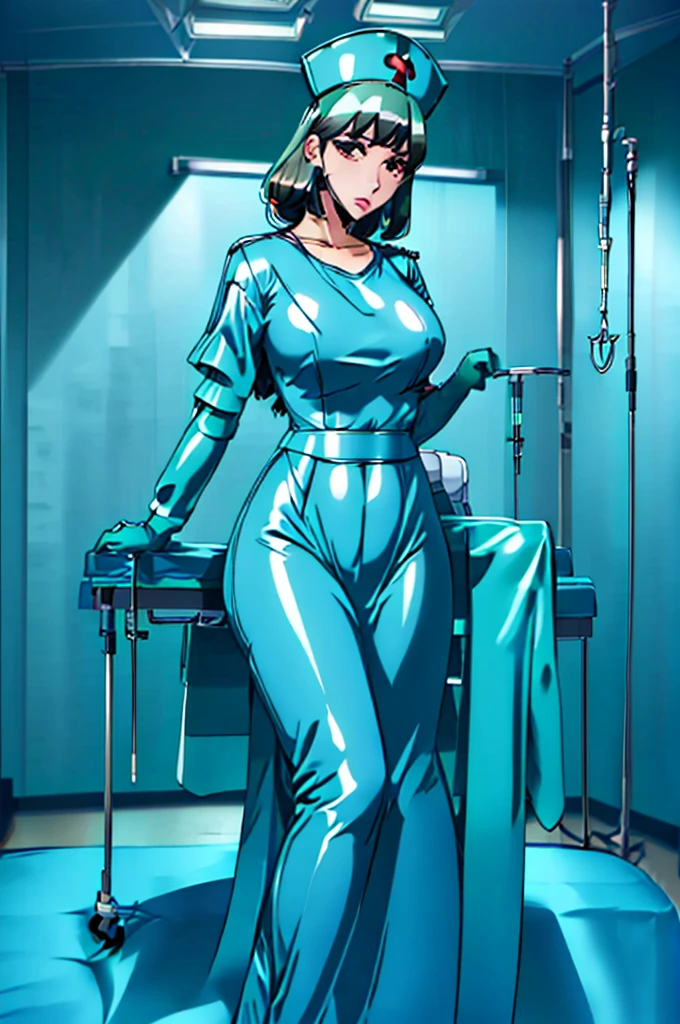 nurse uniform,hospital, latex nurse suit,nurses,busty,elbow gloves,labcoat,black hair woman,red eyes , gigantic ,medical instruments,asian nurse,two nurses,speculum,examination room,oversize ,big ass ,strap on, lay on table ,legs spreaded,giving birth,gyno chair , dentist,Milf,latex,grey uniform,oversize breasts