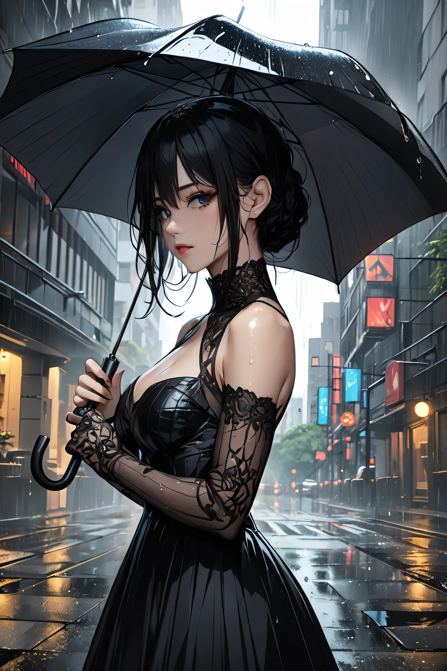 Follow this figure to remove the umbrella