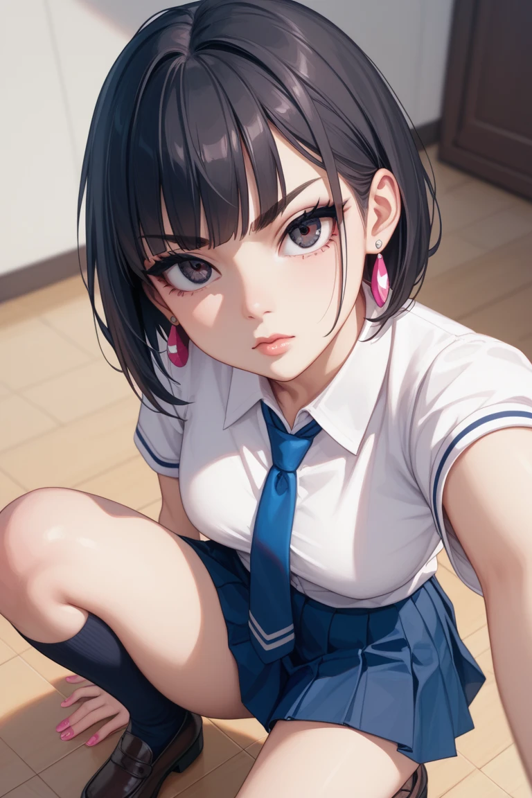 "(obra maestra, mejor calidad: 1.2), solo, 1 chica, peni parker, serio, boca cerrada, mirando al espectador, mano en la cara, sentado, piernas cruzadas, camisa con cuello, corbata, falda, medias"
(Prominence on masterpiece, best quality: 1.2), alone, 1 girl,peni parker, serious, closed mouth, looking at the viewer, hand on the face, sitting, crossed legs, collared shirt, tie, skirt, stockings)