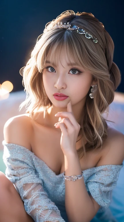 Wonyoung do IVE face, photo realist, ultra HD, 8K, big and juicy lips