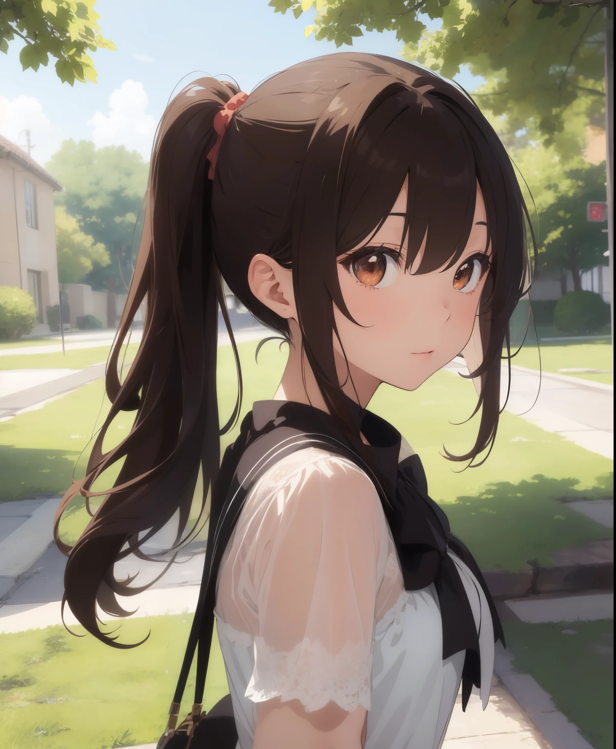 ( masterpiece、TOP QUALITY、TOP QUALITY、Official Art、 beautiful and beautiful :1.2)、(one girl:1.3)、twin tails,beautiful breasts,1People Women、( brown hair shortcut )、Smooth and beautiful brown hair、 reflective, light brown eyes 、I've gained a little weight、 small breasts、 butt is small 、((( Don't Fidget Smile )))、
let's think about it step by step ,TOP QUALITY、 masterpiece、 Ultra High Definition 、 8k、 show anime style 、 Softline Art 、 digital enhancement 、 shojo anime touch, shojo manga core, Flowing fabric、Soft Drawing、 Super Detailed Digital Anime Art 、 Clear Face Description 、 highly detailed girl cartoon character art、 Ultra Detailed Manga Style 、 TOP QUALITYの色、
The costume worn by the ren's sisters 'TV Programs、Dancing
