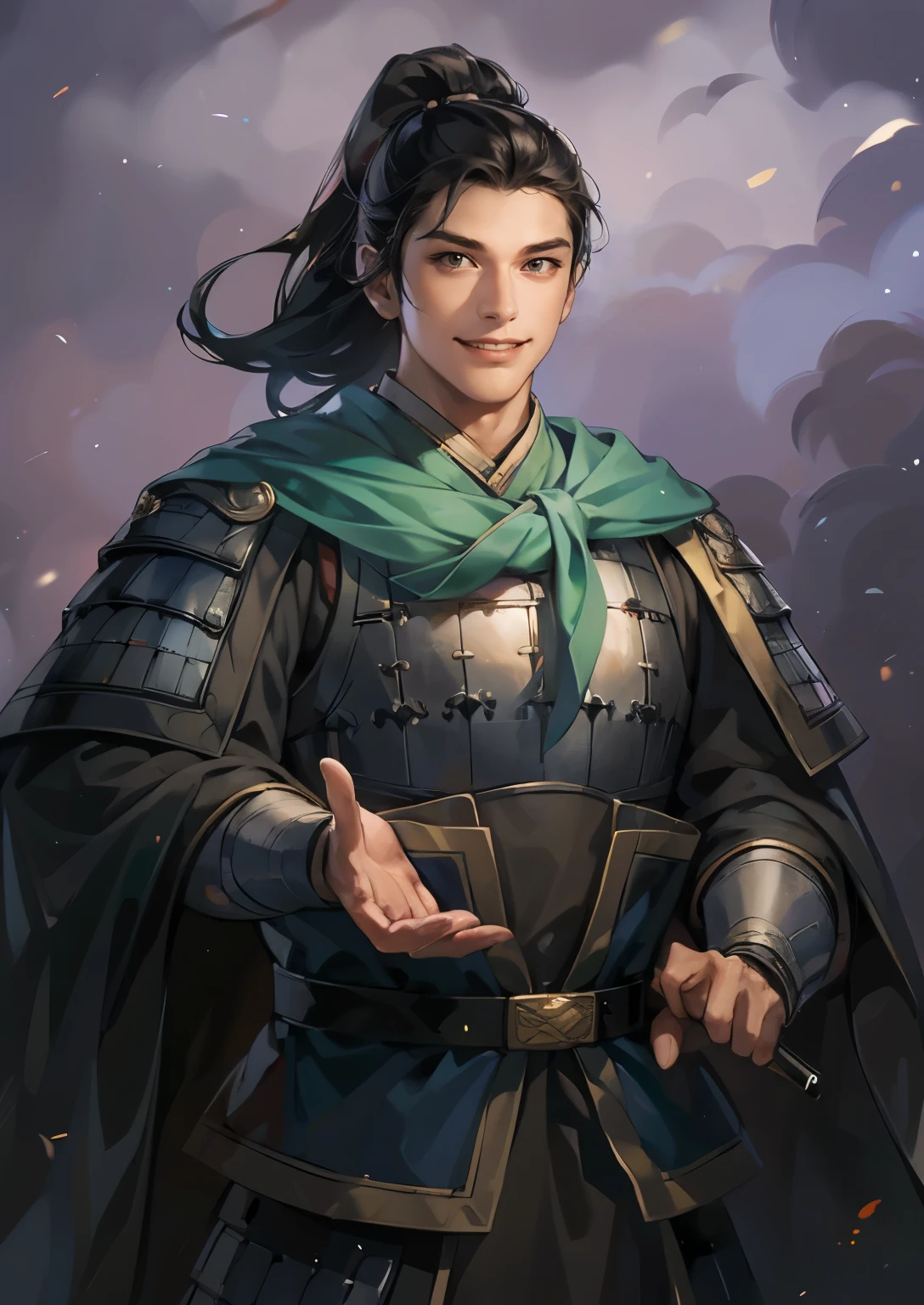 A close up of a person in a costume with a sword - SeaArt AI