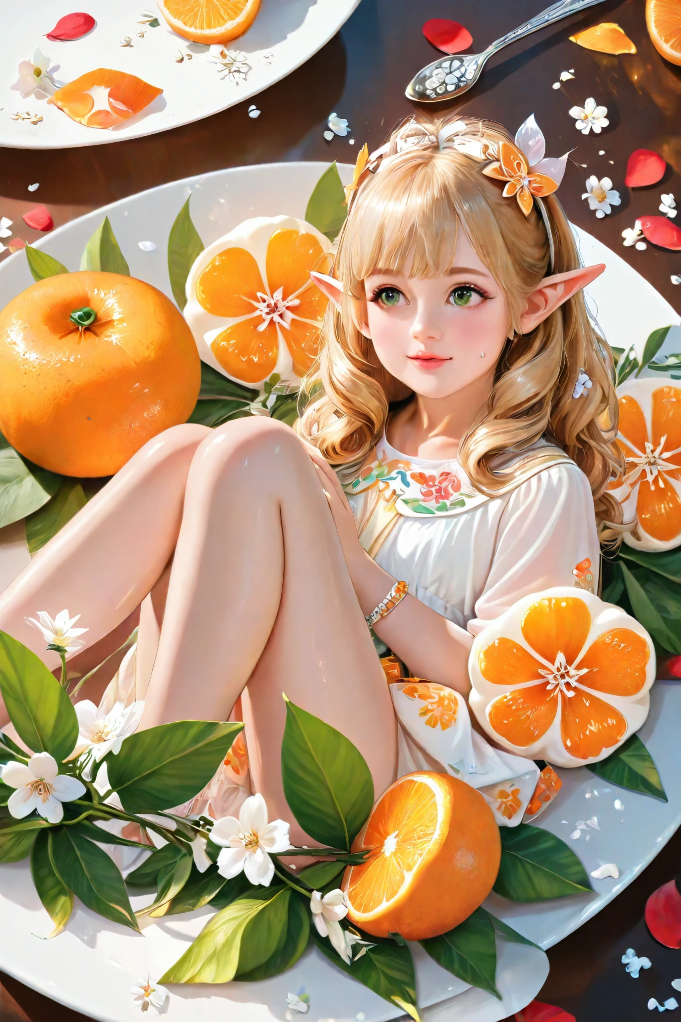(RAW photo:1.2), (realistic), beautiful detailed girl, highly detailed eyes and face, thin and beautiful eyes, huge file size, High resolution, very detailed, highest quality, [table top:1.6], shape, very detailed, small details, highest quality, 8k wallpaper, movie lighting, 15 year old princess, Princess Peach of Peach Country, standing and playing,   enjoy peach party, hold peach in both hands, In underwear,A peach colored bra is visible, I can see her peach colored panties ,slender body, young face, small breasts, exposed underwear, surrounded by peach trees, peach cake, peach sweets, peach juice, 