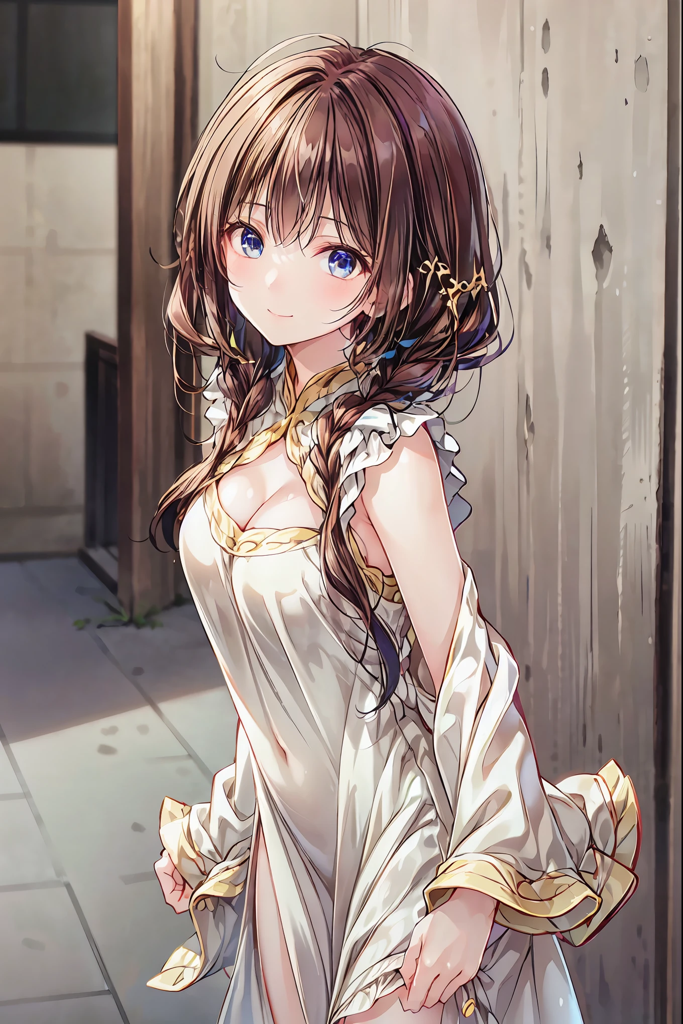 Shimazu Yuno、 glossy brown hair, long hair, 、((2 braids:1.5、 Shoulder Hair )), beautiful brown eyes、Sparkling Eyes, fine grain、smile、very detailedな目、very detailed顔, very elaborate eyes ,cowboy、
(( masterpiece, TOP QUALITY, high resolution, 超high resolution, pixel perfect, description depth of boundary , 4K, RTTX 10.0, high resolution))),
1 person, absurd, sleeveless china dress mini dress, Beautiful Butts , backlight, sharp concentration, description depth of boundary , perfect body, perfect anatomy, sharpness, absurd, employment, very detailed, sharp concentration, description depth of boundary , perfect body, perfect anatomy, Shibuya Street, Dancing, motion blur, and stare at the audience,