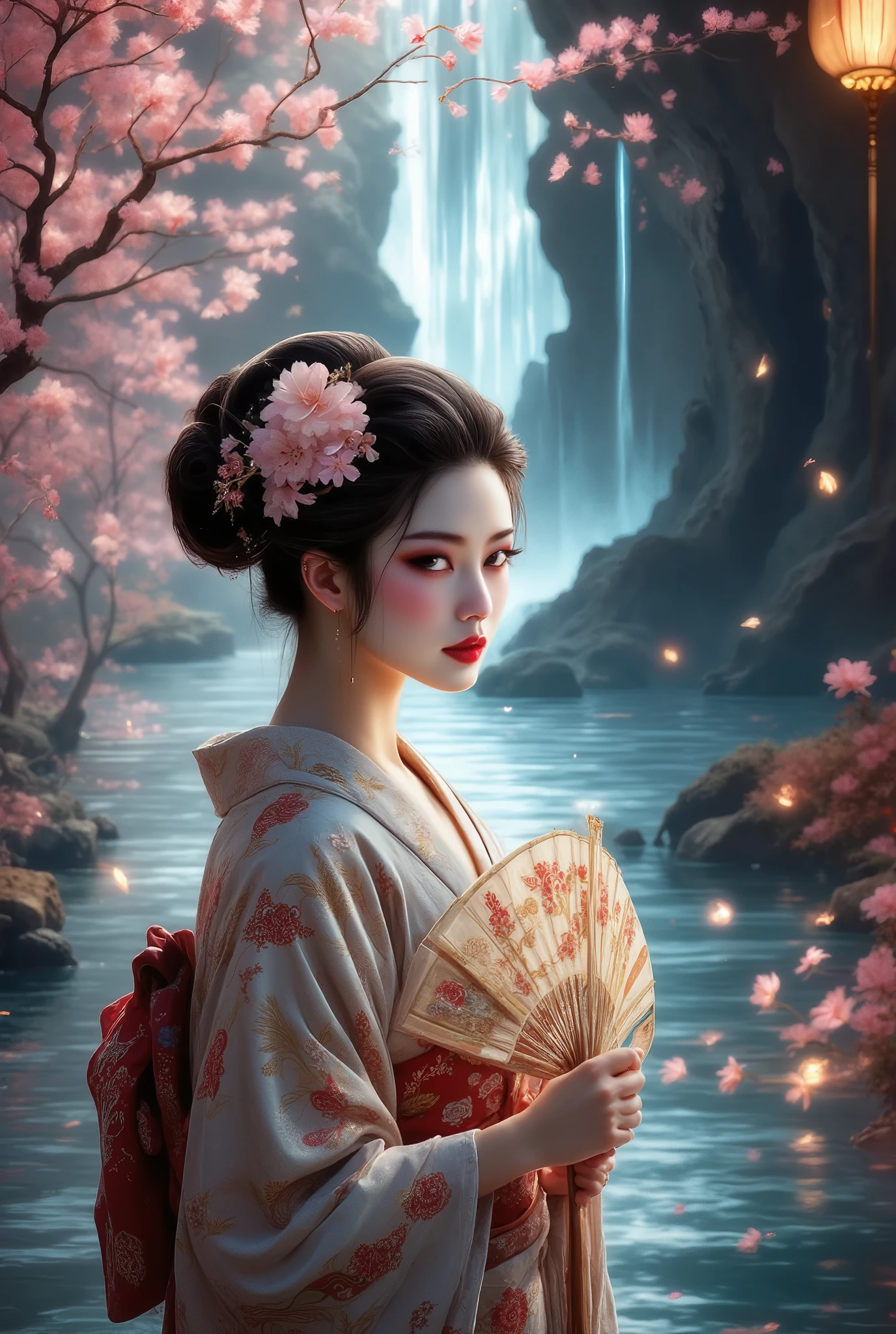 (masterpiece:1.5) (bestquality) (highlydetailed) (ultra-detailed) (1 girl) (solo) (ink wash:1.2) (traditional-Chinese-painting) (misty) (brushstrokes:0.8) (floating willows) (calm water) (mysterious fog) (subtle tones) (ethereal atmosphere) (graceful movement) (delicate balance) (minimalist composition) (serene beauty) (timeless elegance) (implied textures) (sublime simplicity) (harmonious ink gradients) (minimalist ink wash:0.8) (bamboo) (lotus flowers) (gentle ink splatters)