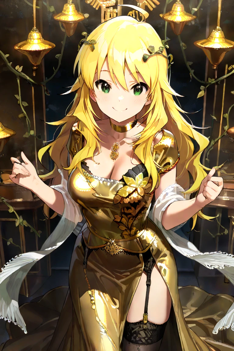 (masterpiece, best quality), best quality, (ultra-detailed), (3heads:1.5), 1girl, (shizuha aki:1.3), masterpiece, best quality, ultra quality, ultra resolution, ultra detail, red top, crop top, ((stomach)), midriff, ((groin)), red skirt, normal ears, shackles, blonde hair, very long hair, wavy hair, sidelocks, yellow-orange eyes, detailed eyes, parted lips, blonde, sweat, cute, toned belly, hand on own chest, eyelashes, (24 year old woman:1.3), (masterpiece:1.5), (best quality:1.5), (beautiful detailed eyes), extremely detailed CG, extremely delicate and beautiful, depth of field, (finely detailed face), (perfect details:1.2), (mature female:1.3), wide pelvis, slender, large veiny breast, 16k resolution, highres, very high quality, very high definition, extremely detailed, masterpiece, blonde hair, long hair, alluring presence, twin braid, short skirt, close up, big tits, young, cowboy shot,
