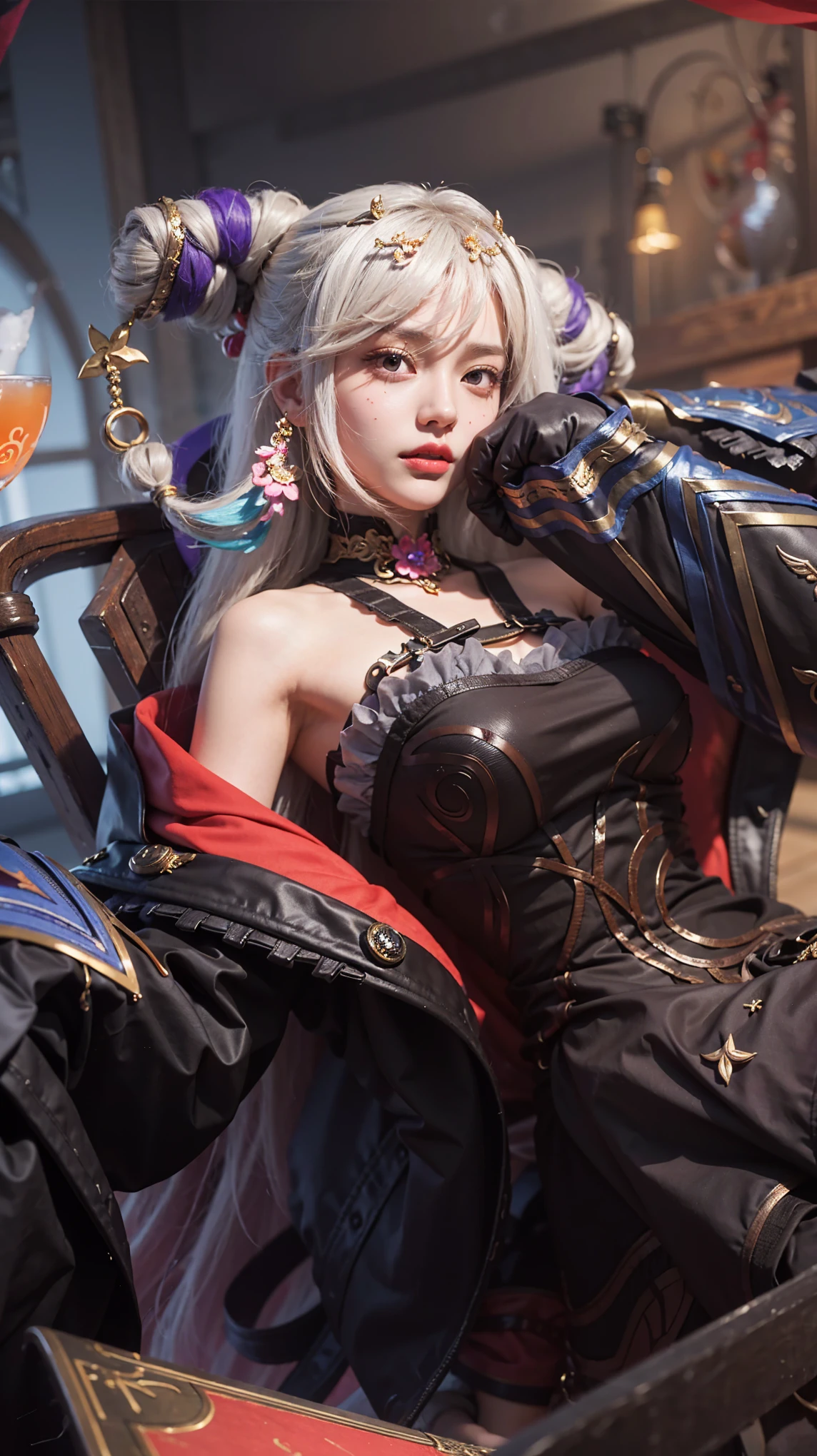 a close up of a 1 girl , black hair , big booobs , shadowbringers cinematic, 4 k detail fantasy, a beautiful fantasy empress, game cg, xianxia fantasy, xianxia hero, 2. 5 d cgi anime fantasy artwork, cinematic goddess close shot, ruan jia and artgerm, wow 4 k detail fantasy, hyperdetailed fantasy character