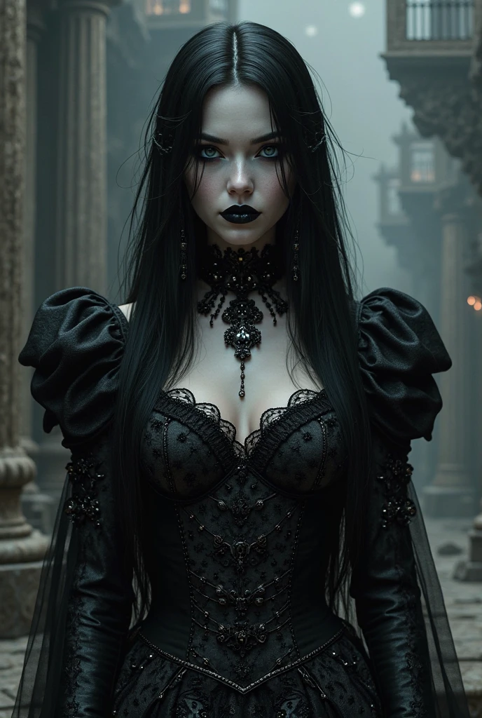 Create an image of a handsome vampire gentleman who has just woken up from a deep sleep,The other is a noble and elegant maiden,A vampire should be depicted as an elegant and powerful creature,They have a long time, Flowing hair and angular features,Their skin should be pale and flawless,With a touch of otherworldly subtlety。Vampire eyes should be deep and seductive,With a predatory glow,Hint at their insatiable greed for blood,They should wear clothes that are both modern and timeless,Its style alludes to the long history of human life,When they wake up from a deep sleep,Vampires should show calm confidence,Exudes an aura of danger and intrigue,The background should be shrouded in shadow,Only a hint of moonlight passed through the darkness,In the hands of vampires,There should be a small vial of blood,Based on their latest victims,Vampires should be content and slightly uneasy about their hunger,As if they are aware of the danger they pose to those around them,gothic art style,ultra-realistic realism,Psychedelic surrealist art,Surrealist psychedelic design,dream art style,Illusion psychedelic art,Quality quantity, Skin texture, Intricate details, (Cinematic lighting), RAW photo, 8K,