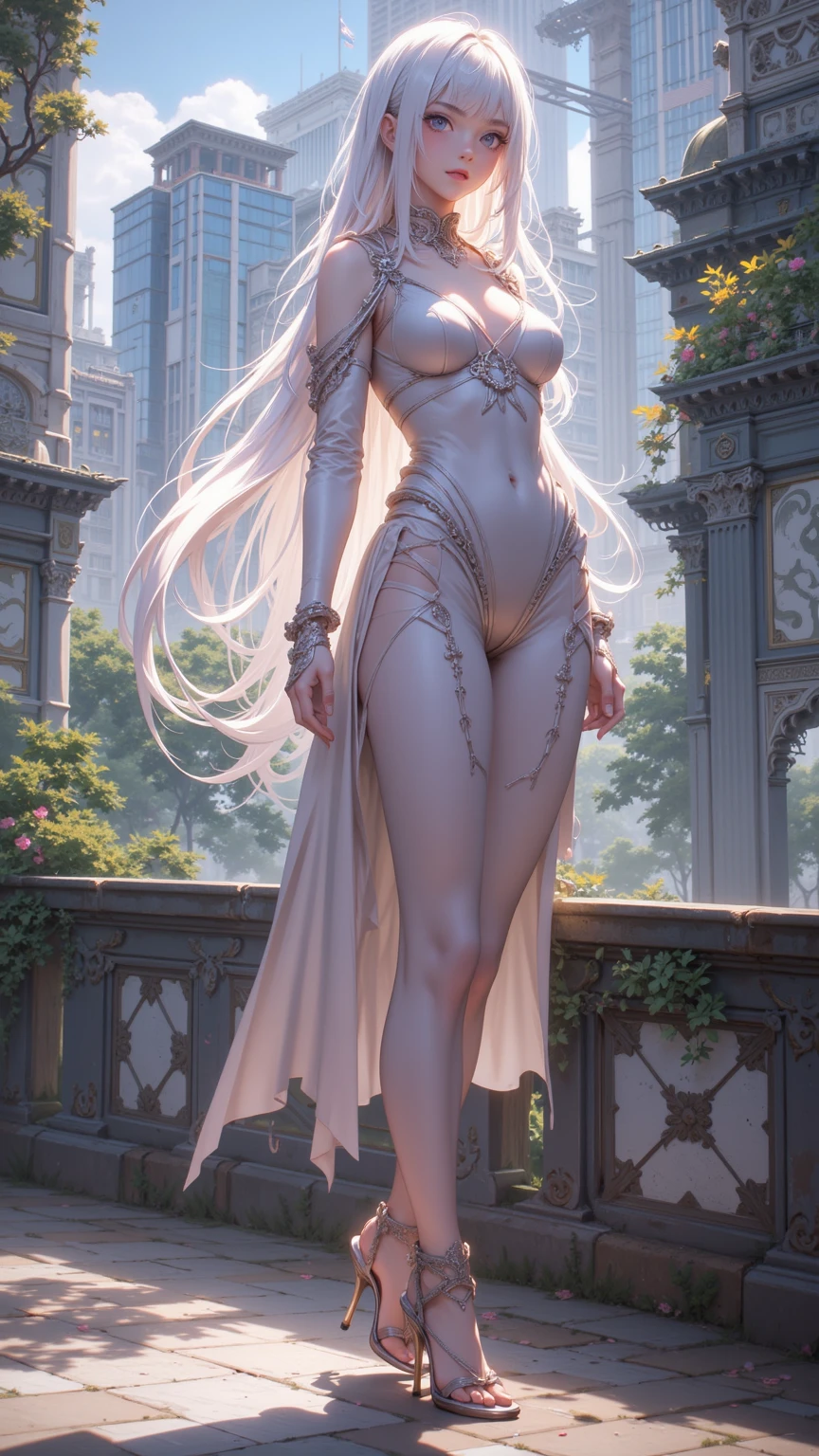 ( Masterpiece:1.25, exposed:1.2, White and vivid colors, Acutance),{ navel | pretty Ass | Detailed open crotch | Delicate lace knitted wear }, (tiny junior idol:1.28), ((face variations)), portrayed in the best quality and high resolution. The image should be ultra-detailed, ( realistic, and photorealistic with a touch of rawness ). under the mesmerizing back lighting, (Dazzling and delicate stained glass Background). (concept art). enhancing the overall visual impact. Whole Body proportions and all limbs are anatomically accurate, (nipple:-0.9) .