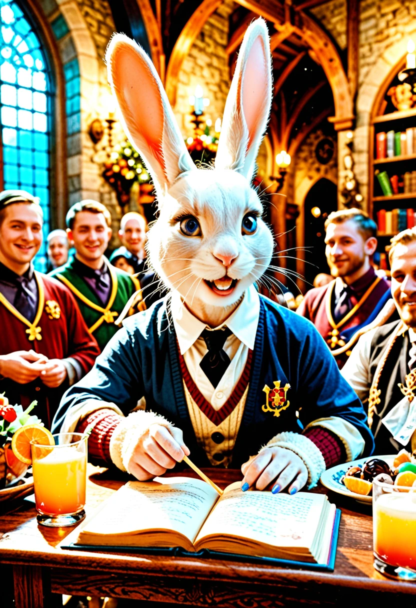 Rabbit, party in Hogwarts
