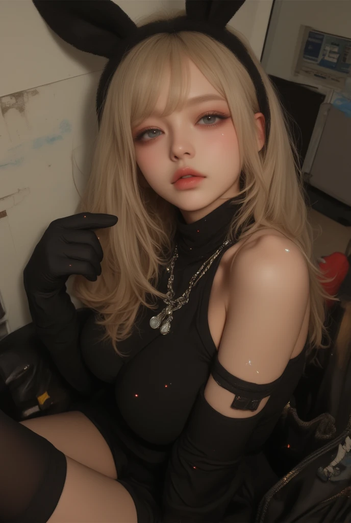 blond woman with a knife in her hand posing for a picture, portrait of kim petras, 2 4 year old female model, pale fair skin!!, blonde goddess, 2 2 years old, 18 years old, with black pigtails, 3/4 bust, with pale skin, 21 years old, she looks like a mix of grimes, sexy gaze