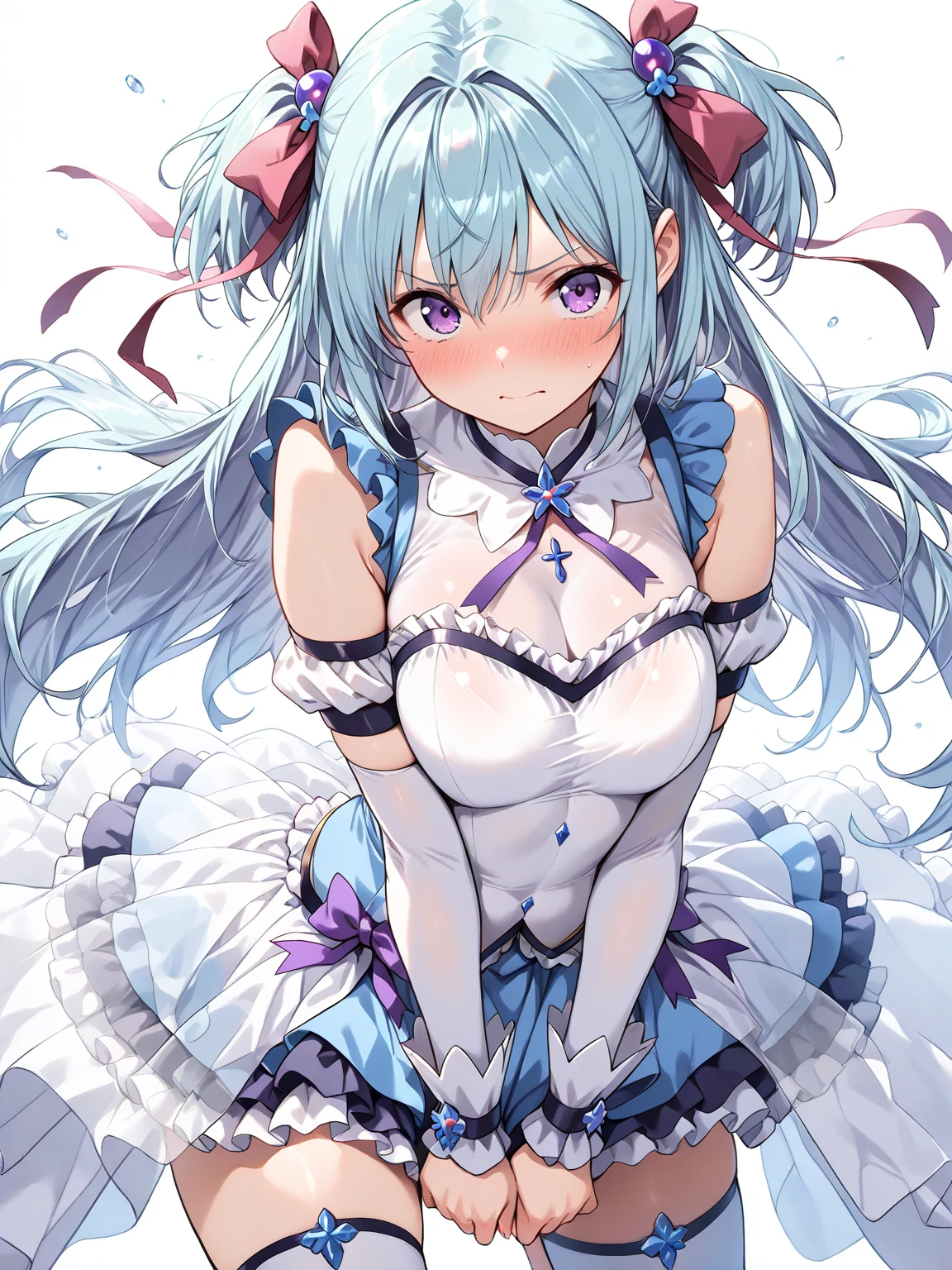 beautiful and seductive anime woman 、Beautiful anime girl，Beautiful anime girl,  Translucent skin，