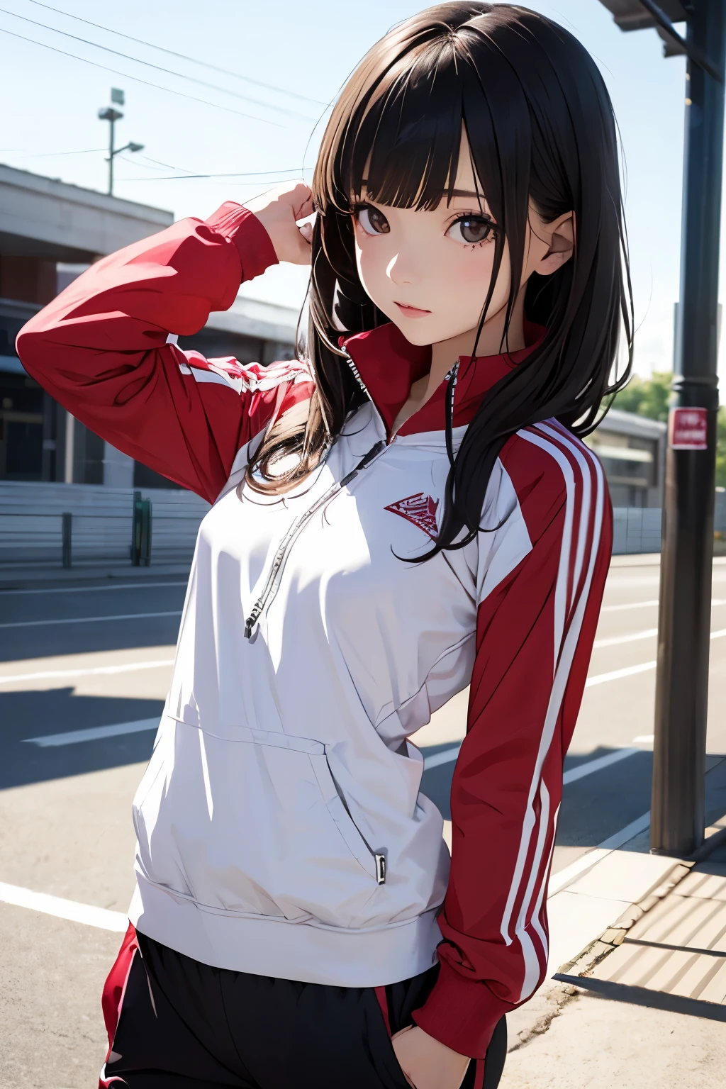 from below,from side,(girl riding a motorcycle:1.2),A park where cherry blossoms dance,high school girl,(random cute pose),(random hairstyle),(Highest image quality,(8K), Ultra-realistic, Best Quality, High quality, High Definition, high quality texture, high detailing, Beautiful detailed, fine detailed, extremely details CG, Detailed texture, realistic representation of face, masterpiece, presence)