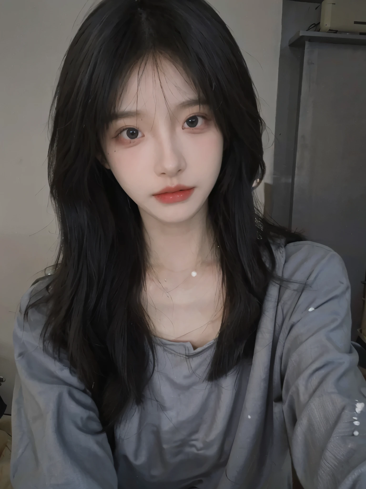 Best Quality, Masterpiece, Ultra High Resolution, (Realistic: 1.4), 1 Girl, Sexy, (Campus: 1.2), (Big Breast: 1.3), (Upper Body: 1.4)