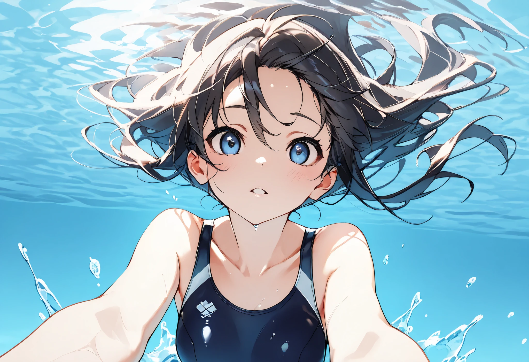 Nishikigoi swimming gracefully　１bolt