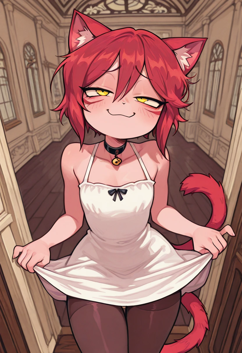 (Blushing face:1.4), (sweaty:1.2), busty, smiling, wink, (heart-shaped pupil:1.4), (naked:1.1), (see-through lingerie:1.4)