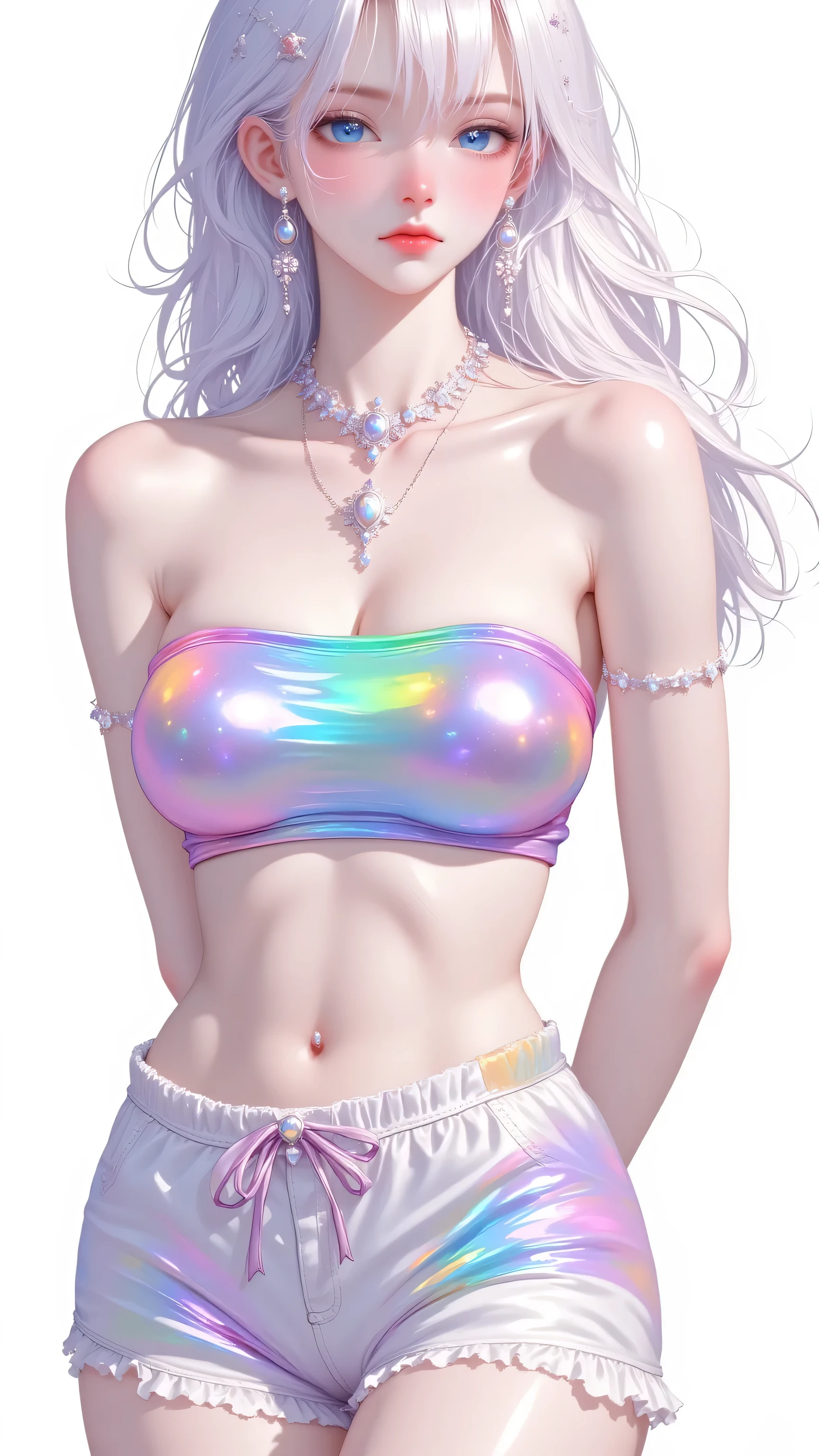 iridescent painting, prismatic, holographic, chromatic aberration,
masterpiece, best quality, 1girl, <lora:kwFemaleBeta42_SDXL_v1:1>,
asian,waifu,cleavage