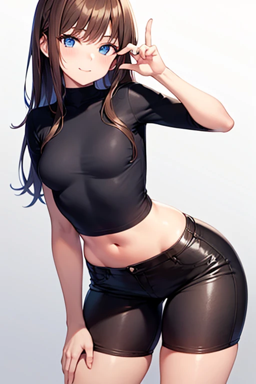 19 year old girl, girl, female/girl/woman, cute girl, thick butt, thick ass, big ass, good female body, great female figure, long brown hair, brown hair, brown eyes, wearing(light-matt-green gym stretch leggings, black hoodie), gym leggings, matt-green leggings, flex leggings, matt-lightgreen flexleggings, black hoodie, hoodie, ultrasharp, 4k picture, highly detailed, beautiful