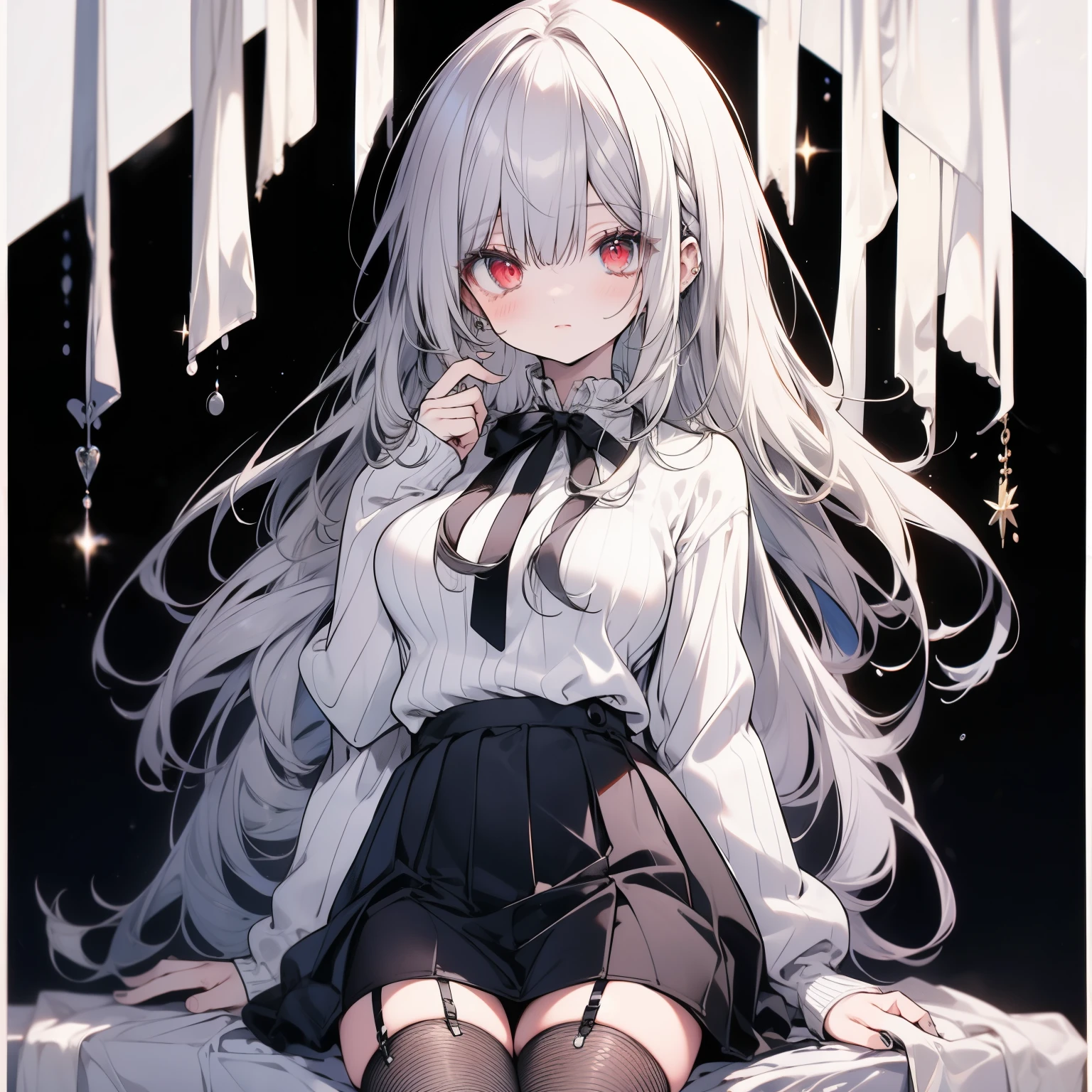 best_quality:1.4, very long eyes, very huge eyes, (Toddler), (loli), very small height, white hair, (low twintails:1.4), pink eyes, casual dress, heels, jacket, smile, bunny ear,