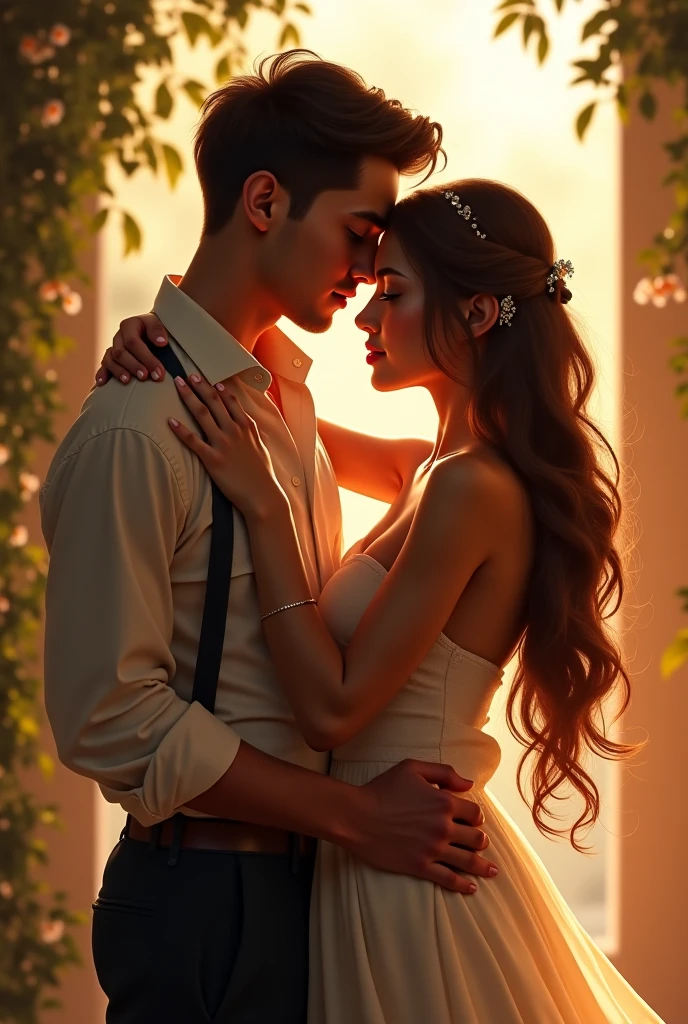 Me with a beautiful girl that hug me