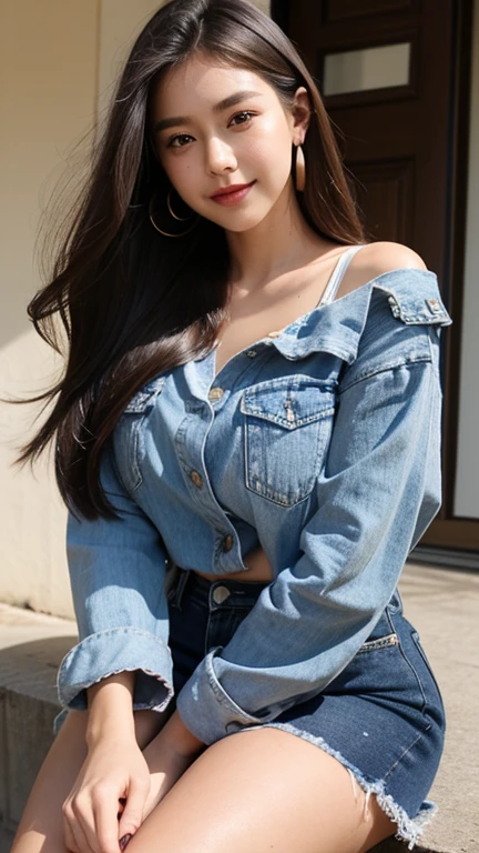 Dark brown hair、Light brown eyes、Japanese actress、 Lady、私 am about 40 years old.、(Intricate details:1.2)、(Which one is on top??:1.4)、 (Ultra-high resolution:1.2)、Ultra-high resolution、(Finely tuned)、(Detailed facial features)、Hmph、8K resolution、D cup size breasts、Long Hair、Enjoying the sun and shade in Los Angeles、relax、、,Full body photo、Head to toe shot、Beautiful legs、camisole、Denim pants、Blackpink Jenny 私 took this photo with the image of、Beautiful legs、she, Fashion Hub, Extreme Detail, Very detailed, Realistic, Hourglass-shaped body, Obscene pose,Leaning against a wall、Place your head against the wall and lift your chin slightly........、Poses that make you feel weak、Are crying、Deep sorrow、My eyes and cheeks are wet with tears、