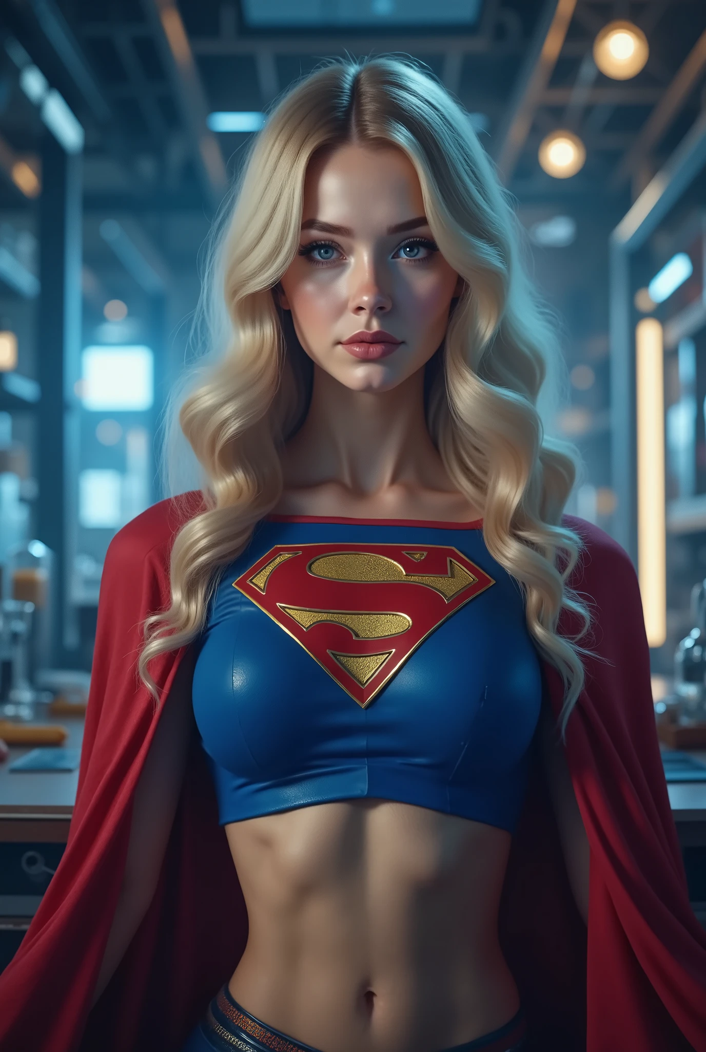 (THE STORY OF SUPERGIRL), (long shot:1.3),huge breast fetish art trending on DeviantArt,(in ahigh tech laboratory:1.3),intricate background,highly detailed background, BREAK, (full body:1.3),(1girl),extremely young, elemtary school age,intensely erotic image, male gaze, male sex fantasy, a brilliant but socially awkward young BLONDE NERD who, while working late in her high tech laboratory, accidentally discovers a revolutionary serum. When tested, the formula unexpectedly grants extremely huge breasts, super breasts, super huge breasts. LEANING OVER HER DESK SEDUCTIVELY, WEARING A CLASSIC SUPERGIRL COSTUME AND CAPE AS HER BOOBS SWELL AND INFLATE, MASSIVE OVERSIZED BOOBS STRAINING AGAINSTTHE FABRIC OF HER SUPERGIRL COSTUME. LIGHT PALE BLUE EYES.