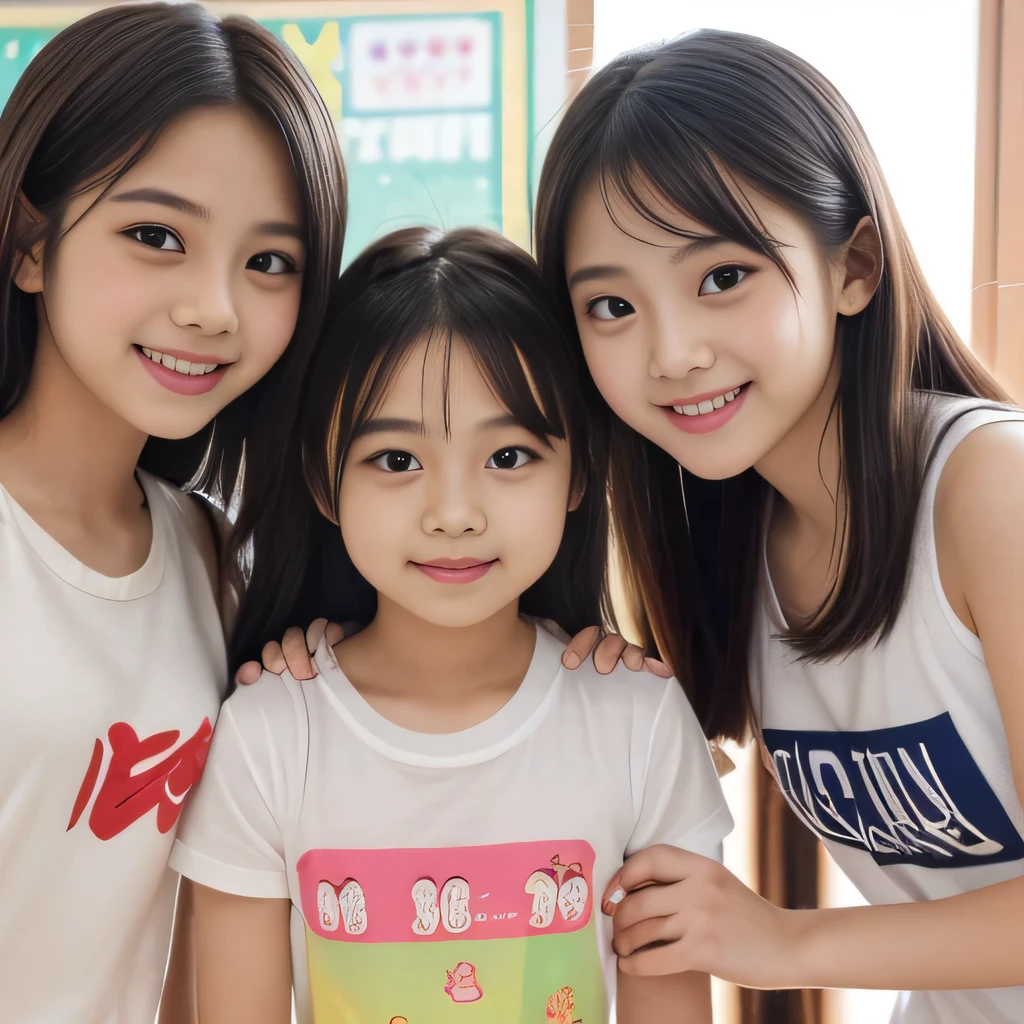 (Completely naked下着姿)、((Super cute and popular idol、Four super cute,  girls in one photo))、(masterpiece).A perfect, beautiful, lovely, captivating &#39;s smile、((5 small high-definition whole body photos of 4 people in 1))、((Short Hair Idol Pose))、gap、Super popular junior idol、4 small, short idols、whole body、Baby-faced idol、((Comply naこ、Flat Chest))、(((Perfect Pussy)))、(( beautiful)(((((Open your pussy and show it to me)))))