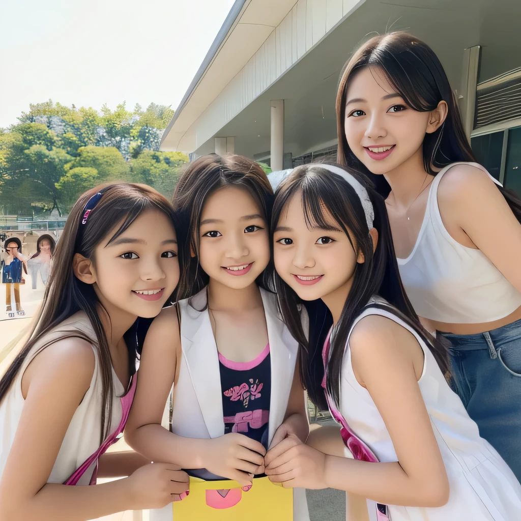 (Completely naked下着姿)、((Super cute and popular idol、Four super cute, girls in one photo))、(masterpiece).A perfect, beautiful, lovely, captivating 's smile、((5 small high-definition whole body photos of 4 people in 1))、((Short Hair Idol Pose))、gap、Super popular junior idol、4 small, short idols、whole body、Baby-faced idol、((Comply naこ、Flat Chest))、(((Perfect Pussy)))、(( beautiful)(((((Open your pussy and show it to me)))))