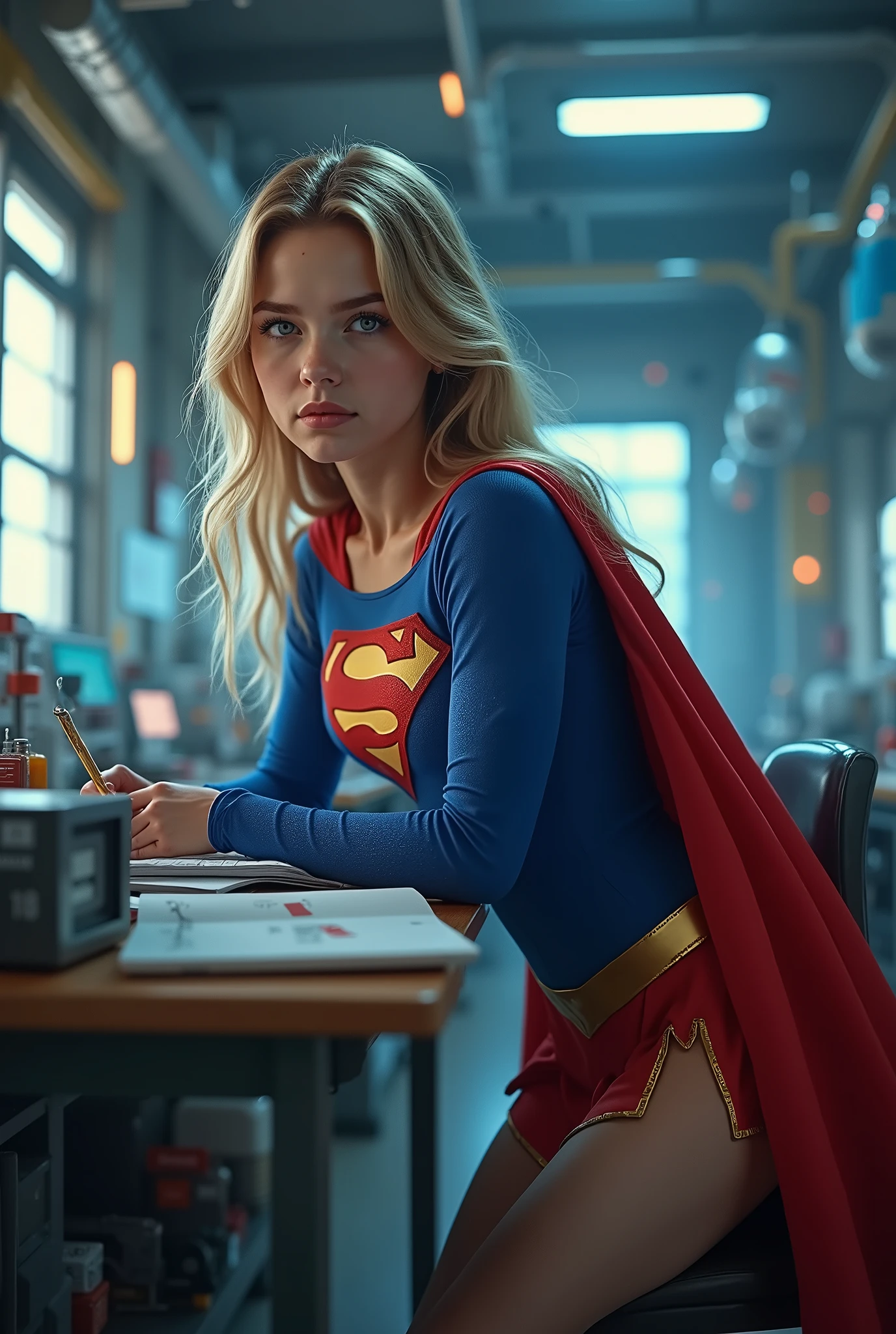
(long shot:1.3),huge breast fantasy trending on DeviantArt, ntensely erotic image, male gaze, male sex fantasy, high tech laboratory:1.5),intricate background,highly detailed background, BREAK, (full body:1.5),(1girl),(extremely young), (elemtary school age),BREAK ((THE STORY OF SUPERGIRL), LEANING OVER HER DESK SEDUCTIVELY, WEARING A CLASSIC SUPERGIRL COSTUME AND CAPE AS HER BOOBS SWELL AND INFLATE, MASSIVE OVERSIZED BOOBS STRAINING AGAINSTTHE FABRIC OF HER (SUPERGIRL COSTUME):1.3), LIGHT PALE BLUE EYES, BREAK Kelly Madison,Russ Meyer,David Hamilton,Russell James,Amber Asaly,Sony Alpha 7 IV camera,85mm lens,32K UHD,ultra high resolution digital image,highly detailed,deepDOF,Realistic. 8k. Qos, Best quality, Masterpiece , high definition,