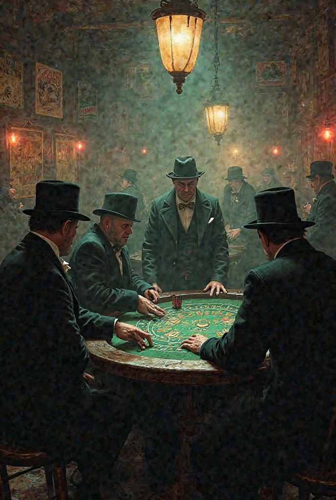 oil painting of a historical gambling man, surrounded by nude women, detailed facial features, elegant posture, atmospheric lighting, rich textures, dramatic colors, cinematic composition, chiaroscuro, classical style, renaissance era, photorealistic, 8k, high quality, masterpiece