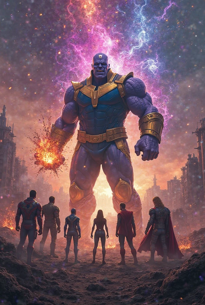 Dr. Strange and Iron Man and Thor Kill Thanos