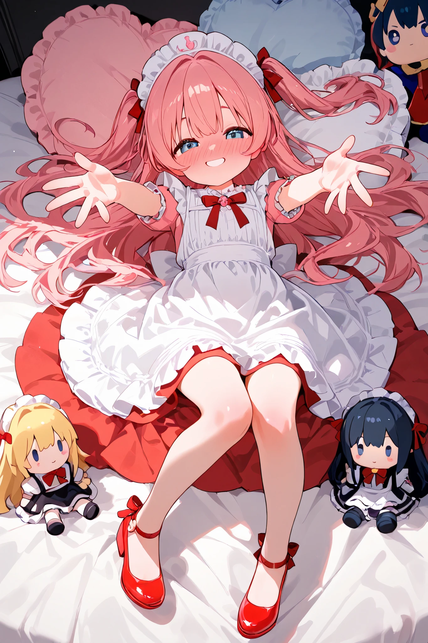doll's blushing smile,Spread your fingers and place your arms in front of you with your palm facing up、Cute Shoes