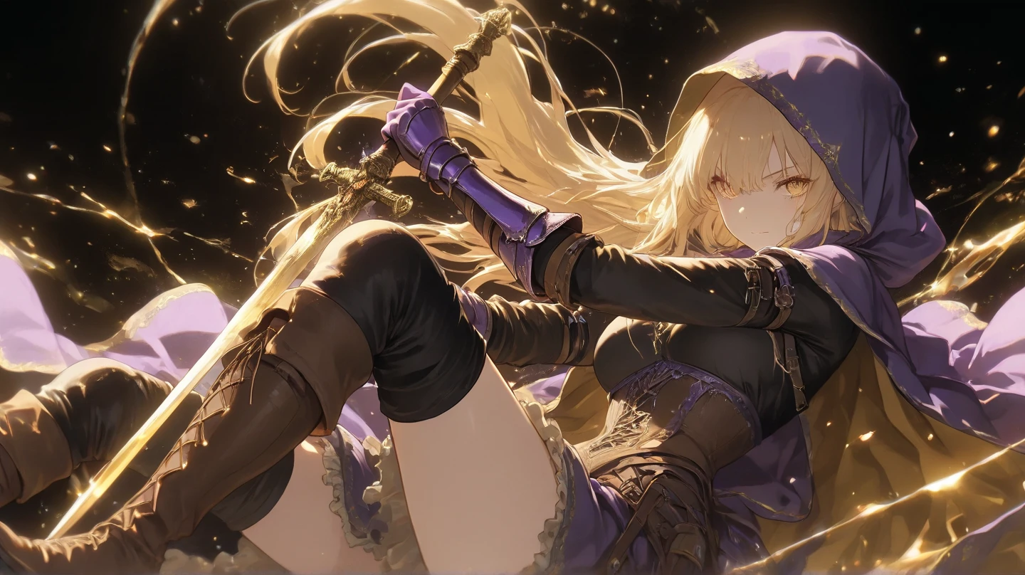 ((Twin)), girl holding bow, leap in the air, Bow shooting position, Night sky background, flash, ((Biologically correct number of limbs))、(( Full body illustration from toes to face))、(black and purple cloth, long leg, green eyes, long hair, braid, head wings, TwinSummer, white bikini, choker, hair flower, bracelet, thigh strap)  ((高精度呈现每一个detail)Extremely accurate depiction)[high resolution],pixiv, Digital Art on Pixiv, Popular on Pixiv, In Pixiv, Top rated on Pixiv, Anime fantasy illustration, Anime Fantasy Artwork, (Detailed illustrations,Very beautiful and detailed drawing,Delicate lines and rhythm,Real texture expression),[Painted main line] (best quality:1.2, Very detailed, up-to-date, Energetic, 超high resolution, High contrast, Very detailed, masterpiece:1.2, best quality, Best aesthetics), Beautiful female breasts, (Large Breasts), Delicate skin texture, detail