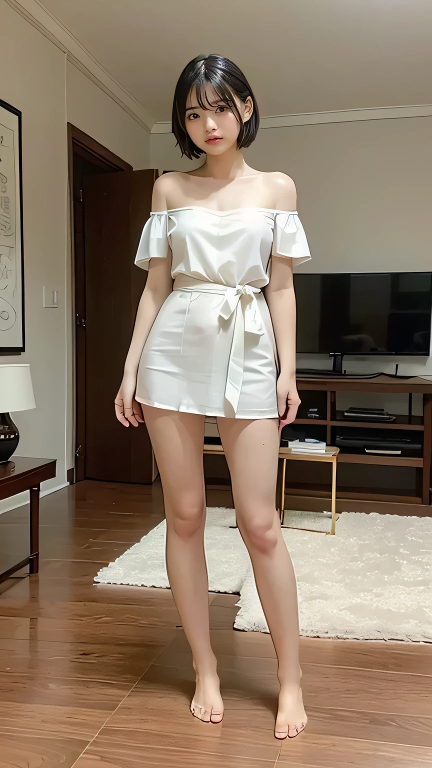 araffed woman in a white dress standing in front of a mirror, white silky outfit, sexy dress, sydney sweeney, wearing white dress, beautiful silky dress, wearing a cute white dress, wearing white silk, in white clothes, white dress, opened dress, wearing a wet white short dress, blonde goddess, low cut dress, katelynn mini cute style, masterpiece, superdeformed, (((full body:1.3))), ultra high res, RAW photo, masterpiece, ultra detailed, 8k, full detailed hair, highres, best quality, ultra high res, ultra detailed face and eyes, (((photorealistic:1.4))), looking at viewer, (((smiling:1.3))), cute, (((large breast:1.5))), (((ray tracing:1.4))), ((((long legs:1.4)))), Best quality , masterpiece, large hip, Fully facial detailed, beautiful, ((very detailed of hair )) , (((16 years old:1.2))), thin lips, big eyes, highres, seducing, blue eyes , slim waist, 8k:1.2, 16k:1.2, highres,
karol bak uhd, inspired by hajime sorayama,