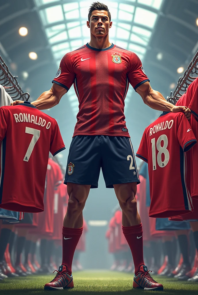 Cristiano Ronaldo and Lionel Messi combined into one body