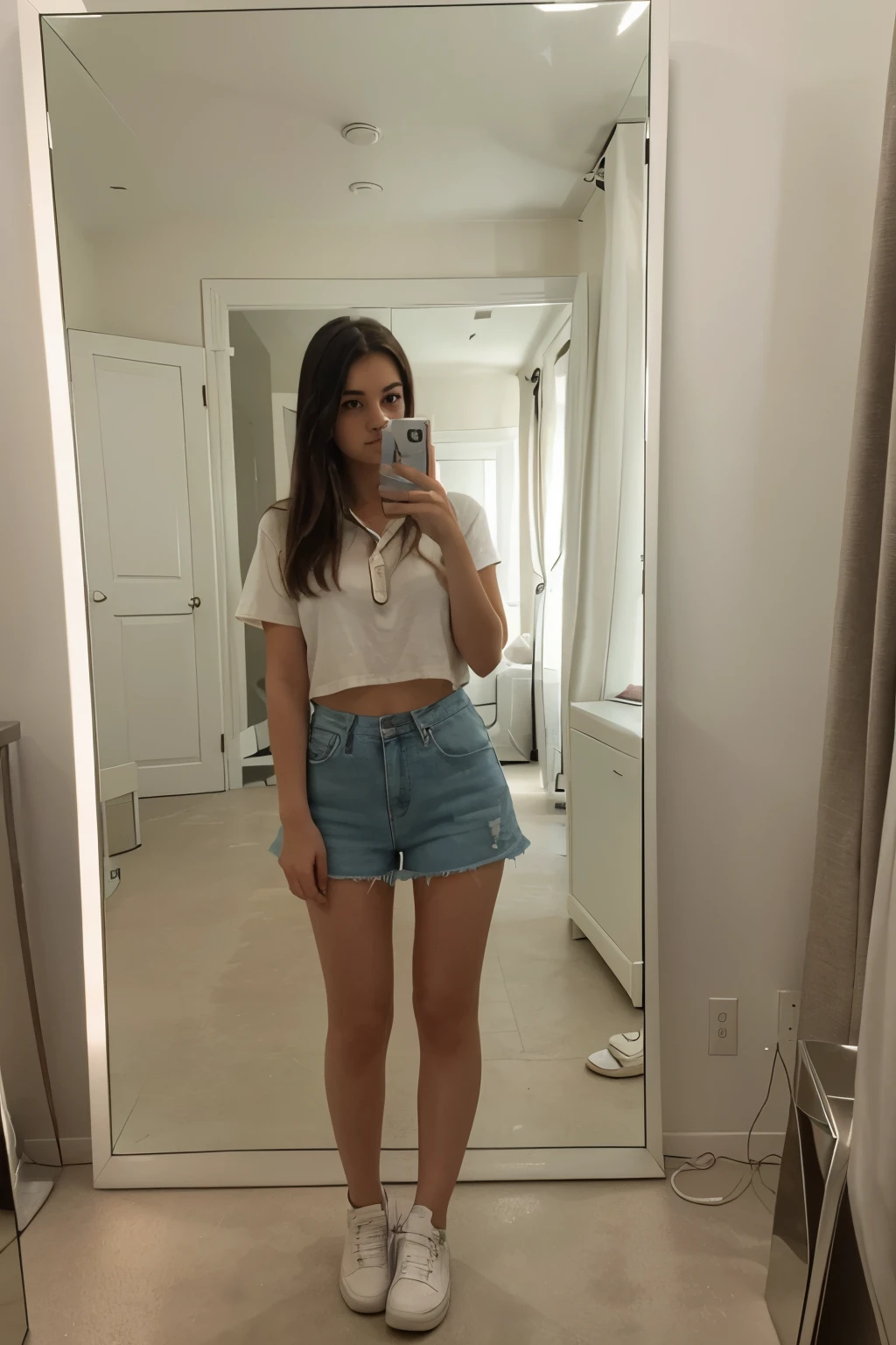 18 year old woman, Brown hair