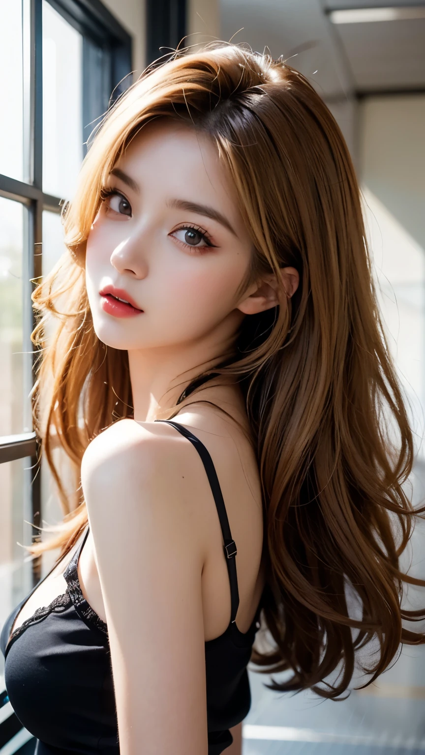 beautiful detailed eyes, beautiful detailed lips, extremely detailed eyes and face, long hair, beautiful pink hair, slim figure, , cute, large breasts, beautiful butt, woman drinking cocoa in a white bedroom, soft smile, (best quality, 4k, 8k, highres, masterpiece:1.2), ultra-detailed, (realistic, photorealistic, photo-realistic:1.37), portrait, soft lighting, warm colors, delicate